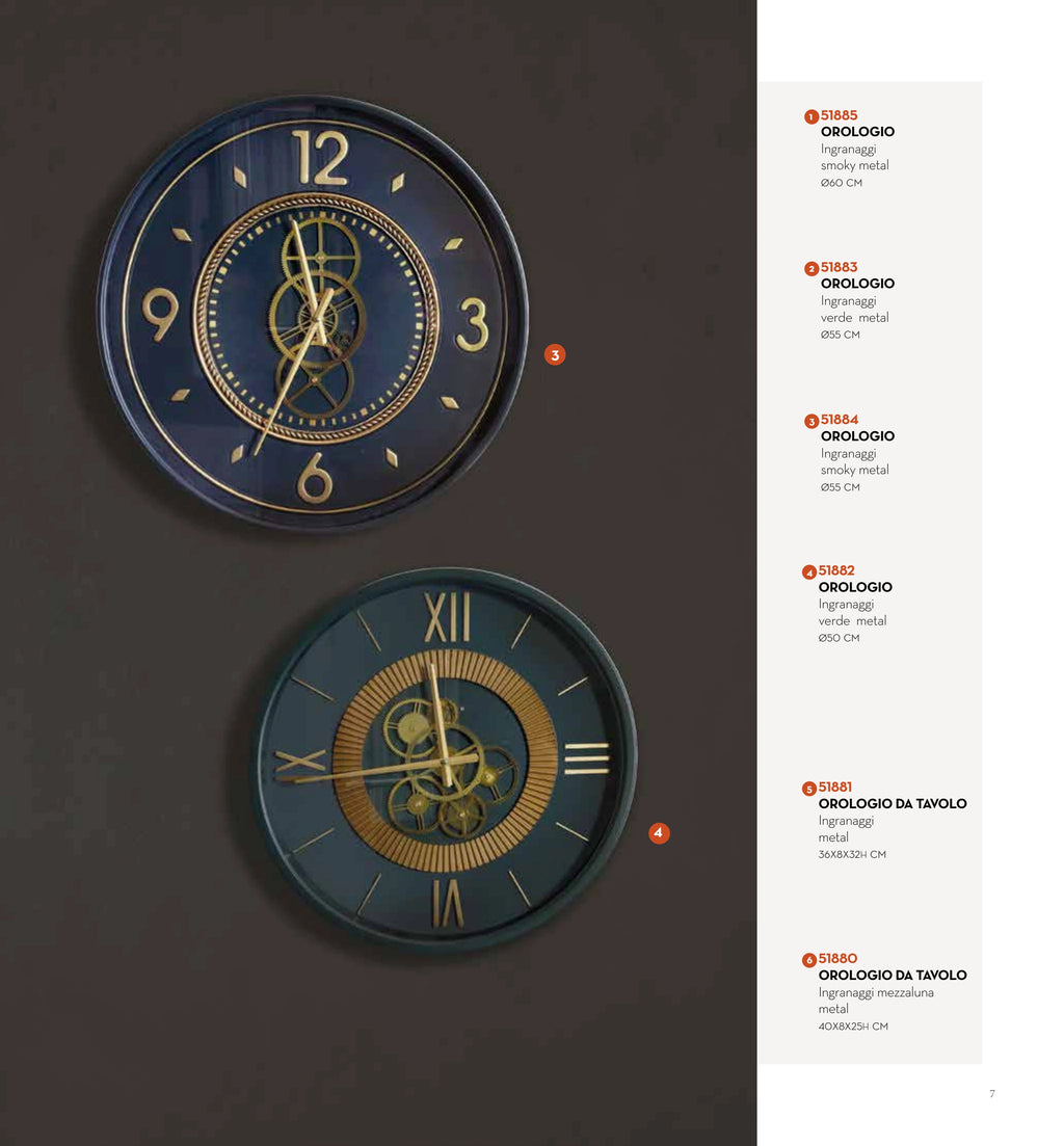 RELOJ DE MESA INGRANAGGI — brandani-catalogo-home-2026 pág. 7