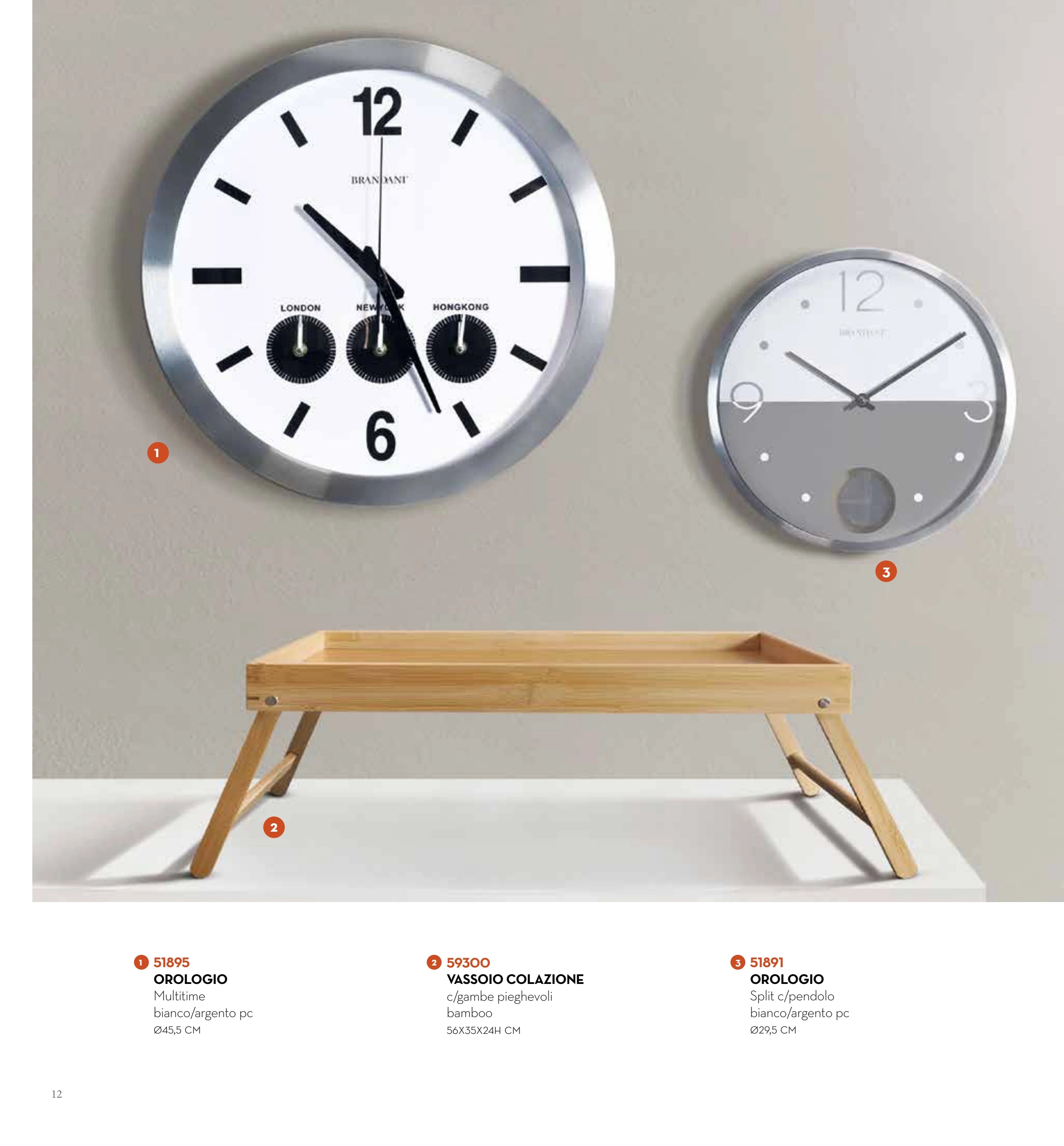 RELOJ MULTIME BLANCO — brandani-catalogo-home-2026 pág. 8