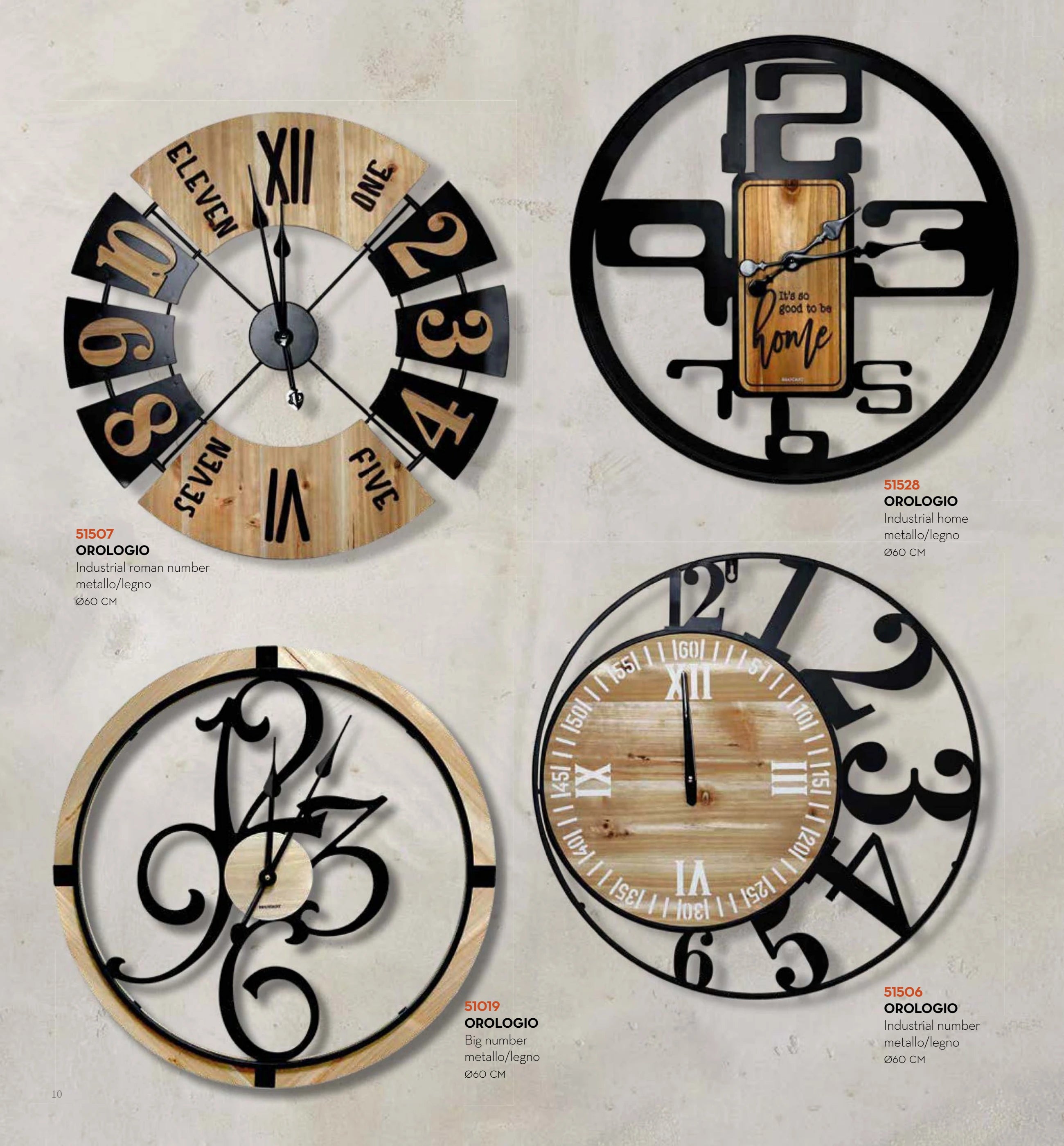 RELOJ HOME METAL/MADERA — brandani-catalogo-home-2026 pág. 9