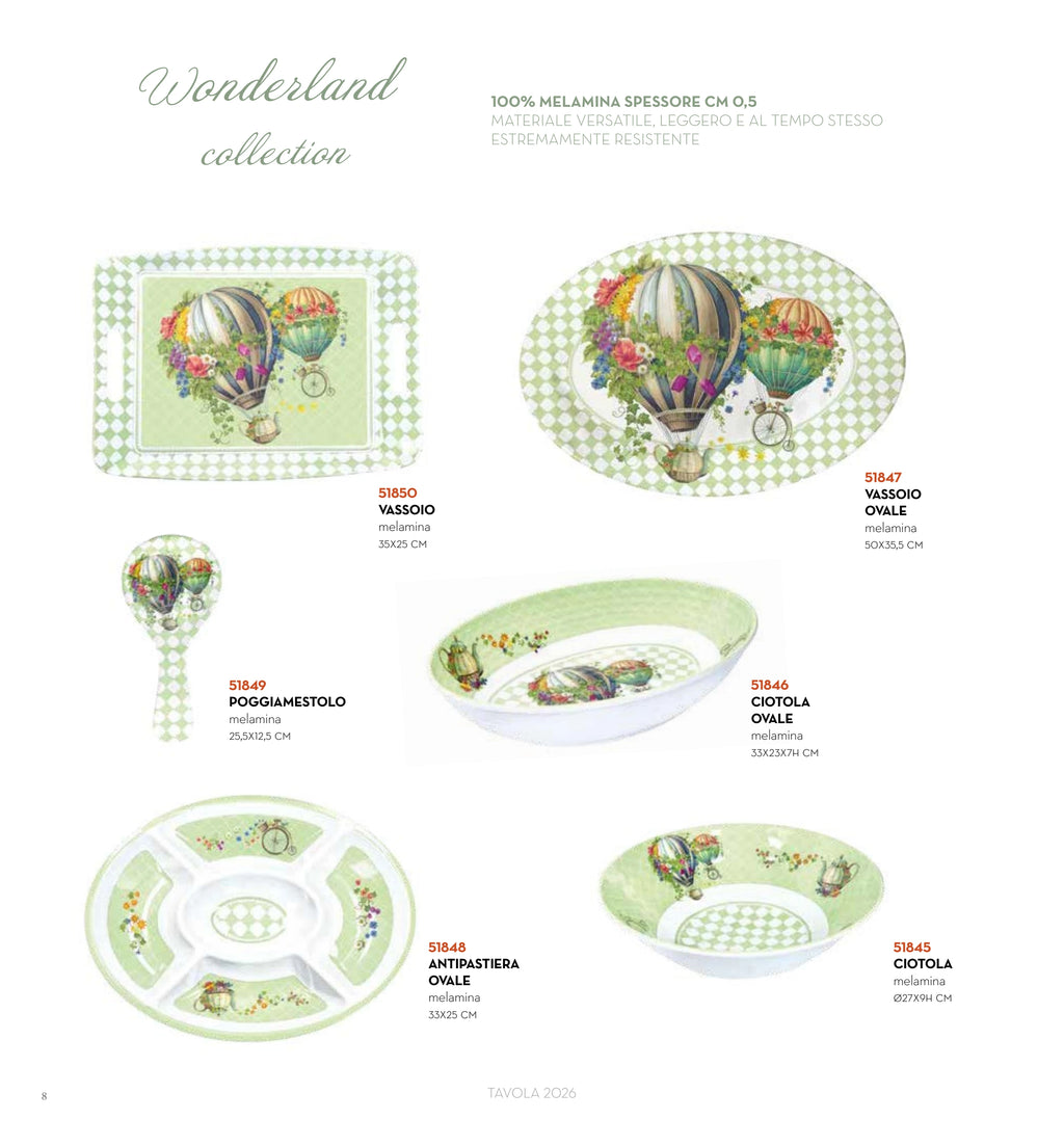 FUENTE RECTANGULAR WONDERLAND 35 x 25 CMS MELAMINA — brandani-catalogo-tavola-2026 pág. 11
