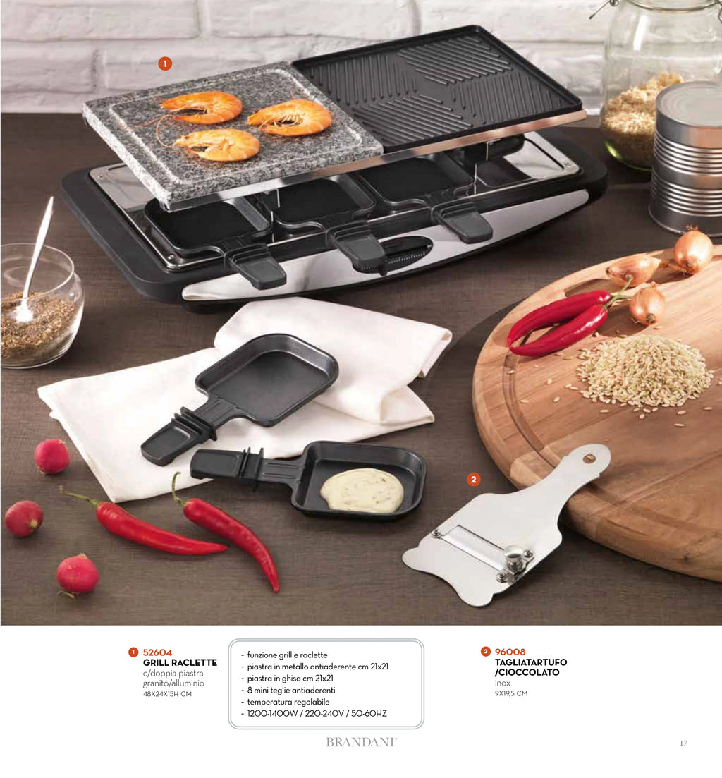 RACLETTE GRILL CON DOBLE PLACA DE GRANITO/ALUMINIO — rbsi pág. 18