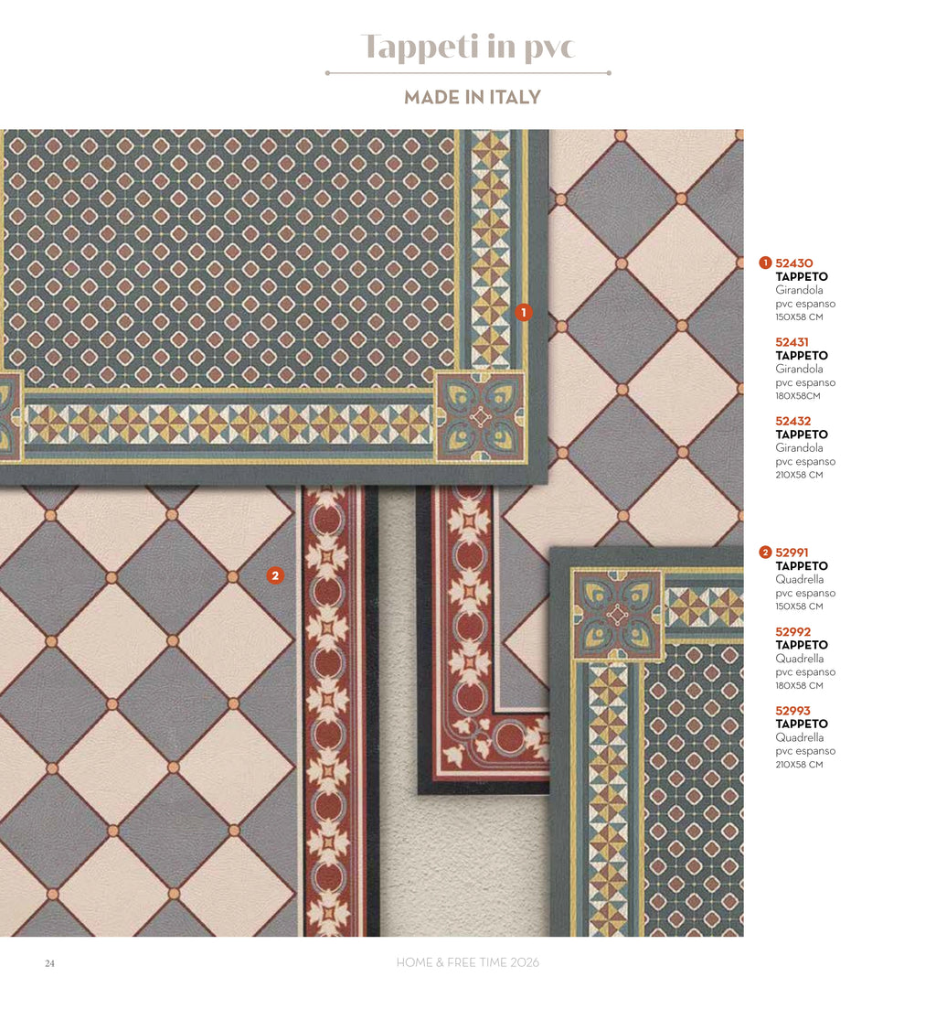 ALFOMBRA QUADRELLA PVC ESPANSO 210 CMS — brandani-catalogo-home-2026 pág. 22