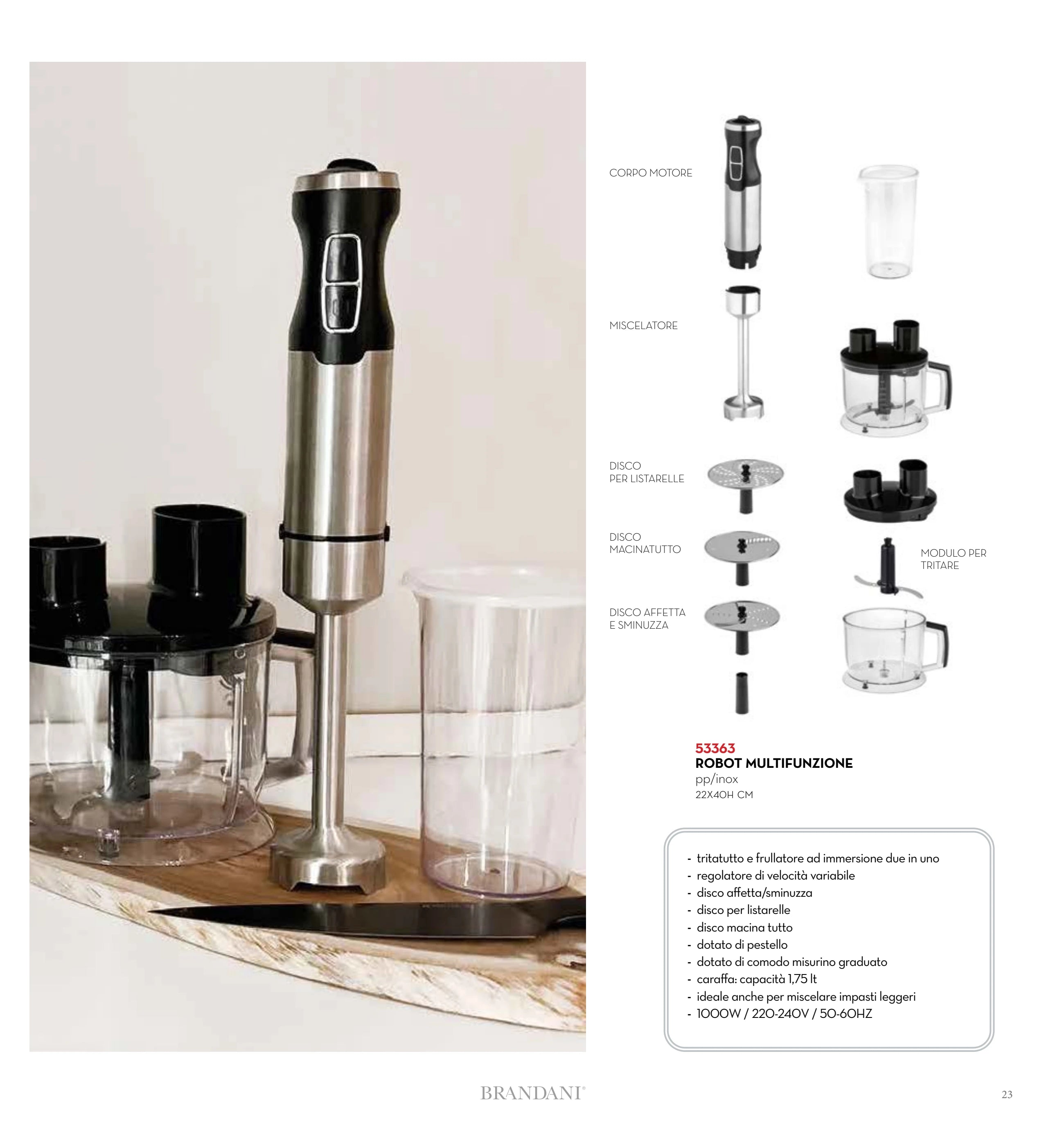 LICUADORA MULTIFUNCIONAL TECHNO COLLECTION PP/INOX — rbsi pág. 24