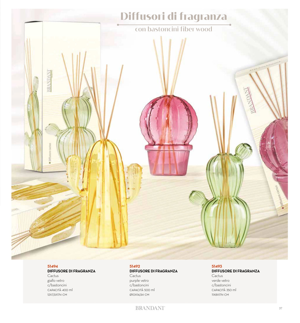 DIFUSOR DE FRAGANCIA CACTUS AMARILLO C/MIKADOS — brandani-catalogo-home-2026 pág. 36