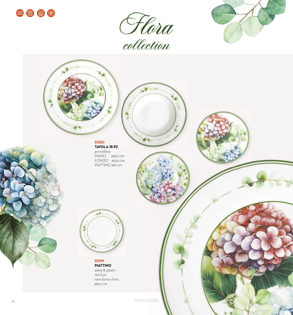 SET 6 PLATO PAN & POSTRE NEW BONE CHINA — brandani-catalogo-tavola-2026 pág. 38