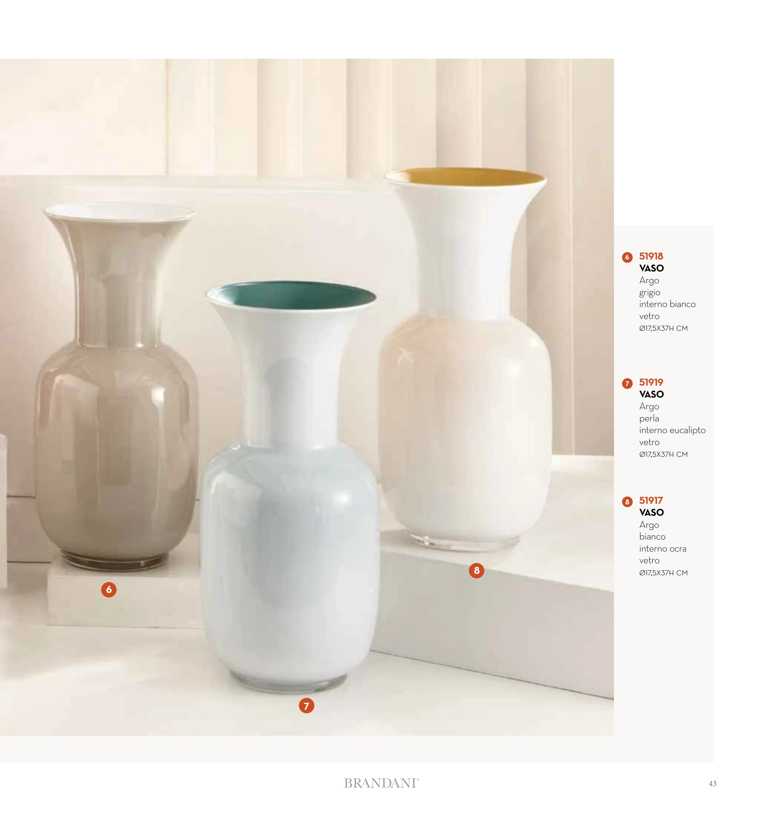FLORERO ARGO GRIS/BIANCO — brandani-catalogo-home-2026 pág. 43