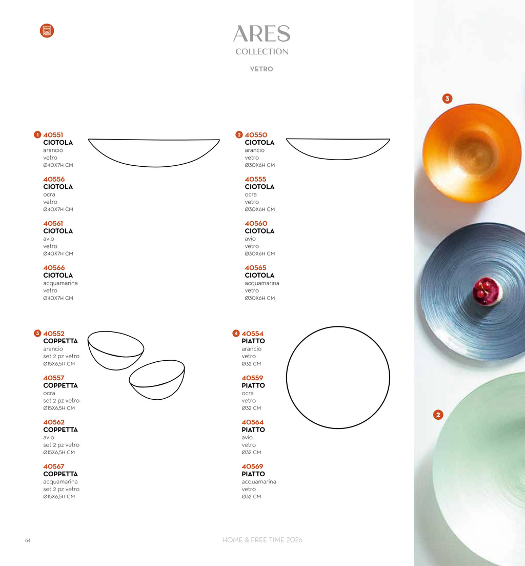 CENTRO ARES OCRA/OCRE CM D 40 — brandani-catalogo-home-2026 pág. 64