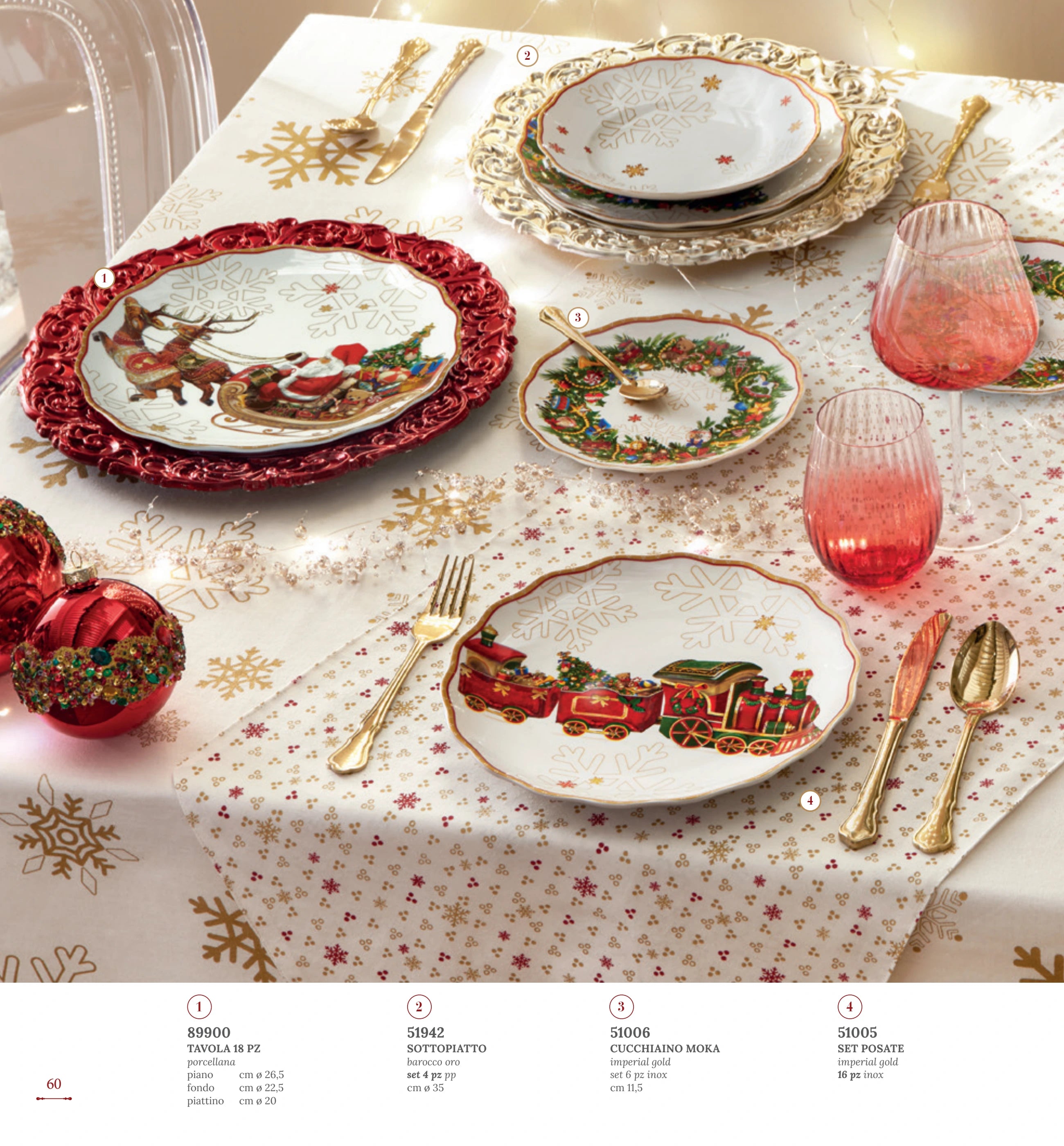 SET DE MESA 18 PZAS CHRISTMAS — yebw pág. 64