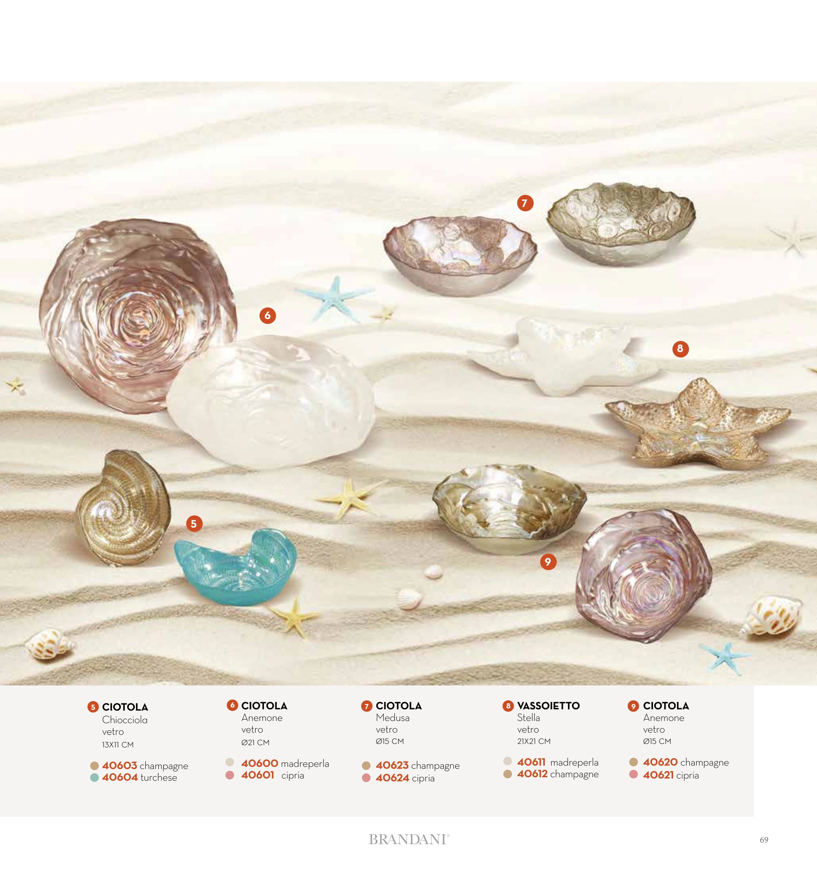 CENTRO ANEMONE MADREPERLA 21 CMS. — brandani-catalogo-home-2026 pág. 67
