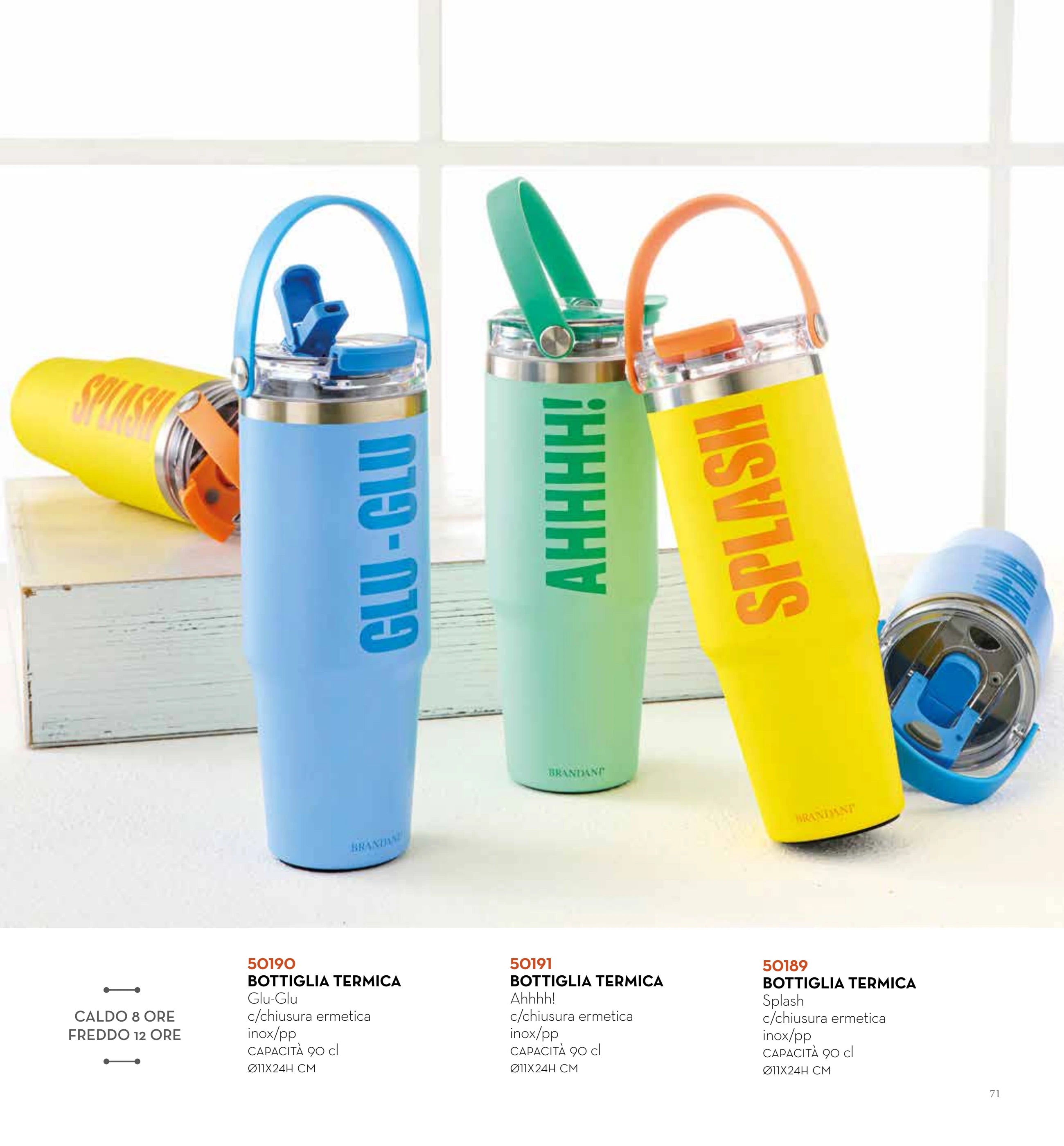 BOTELLA TERMICA SPLASH 900 ML — brandani-catalogo-home-2026 pág. 69