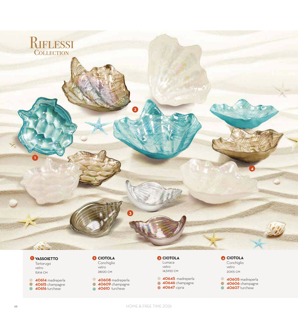 CENTRO CONCHA TURQUESA 20 CMS. — brandani-catalogo-home-2026 pág. 70