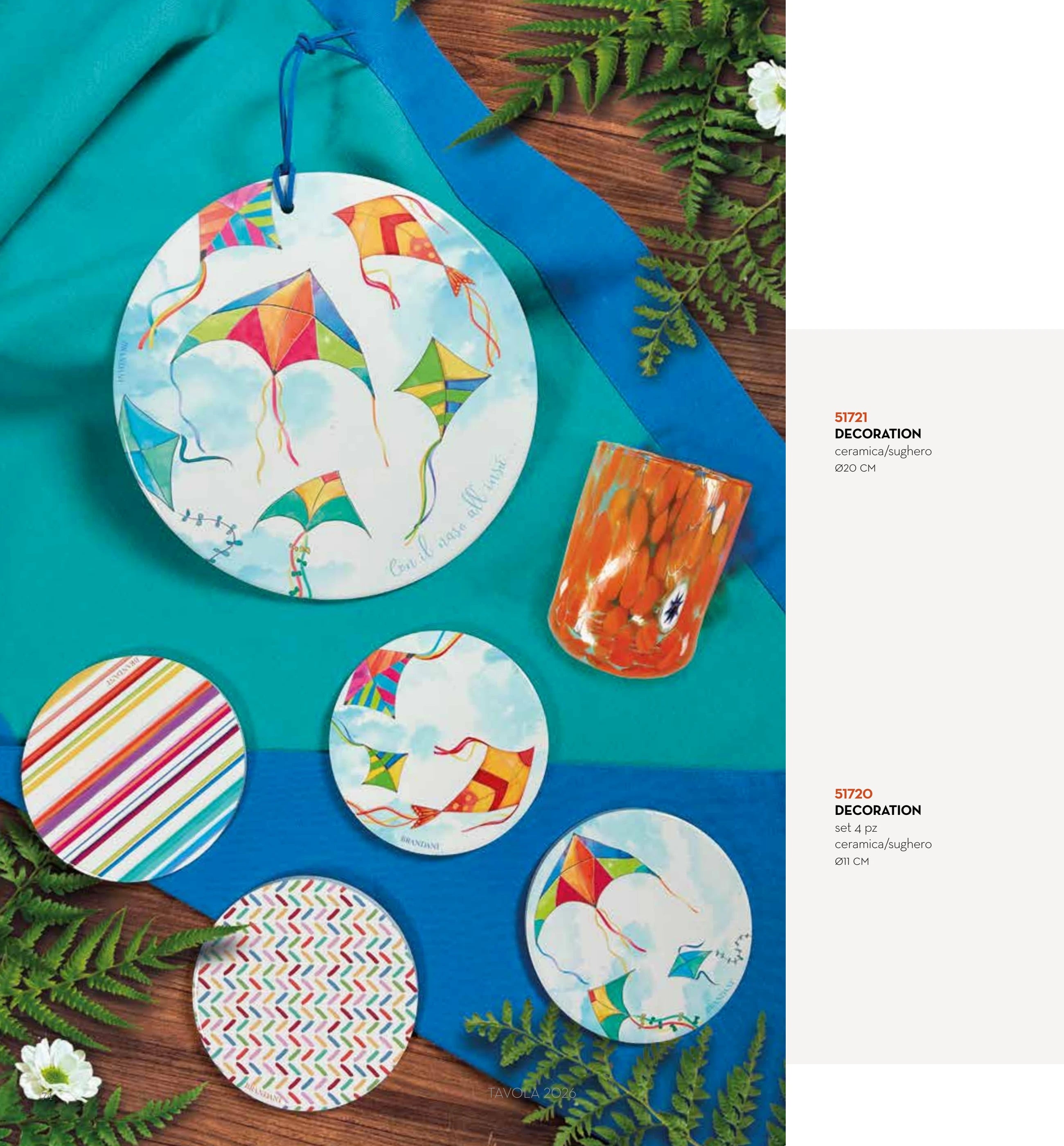 SET 4 PZAS SALVAMANTELES ARIA — brandani-catalogo-tavola-2026 pág. 76