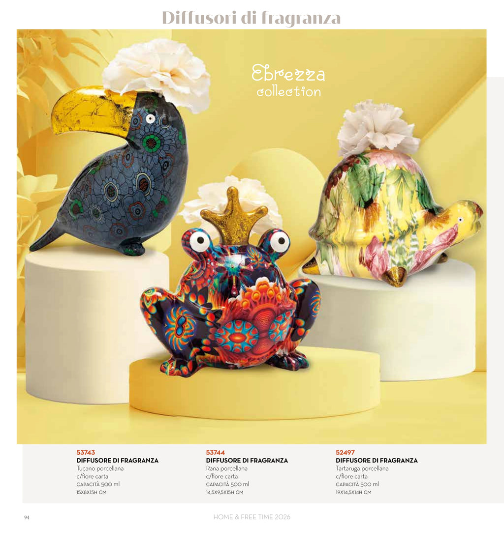DIFUSOR DE FRAGANCIA TUCAN C/DIFUSOR  FLOR PORCELANA — brandani-catalogo-home-2026 pág. 90