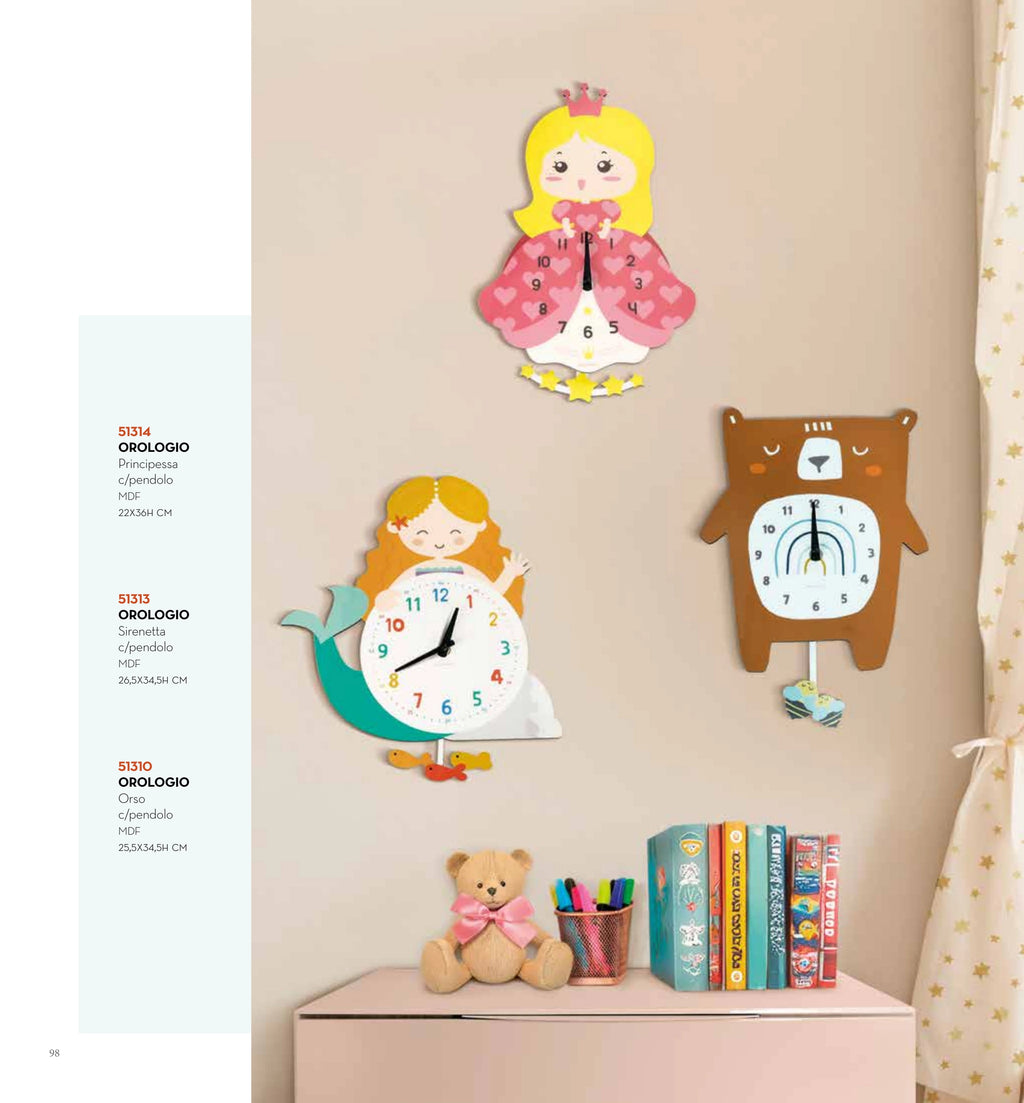RELOJ SIRENITA C/PENDULO — brandani-catalogo-home-2026 pág. 94