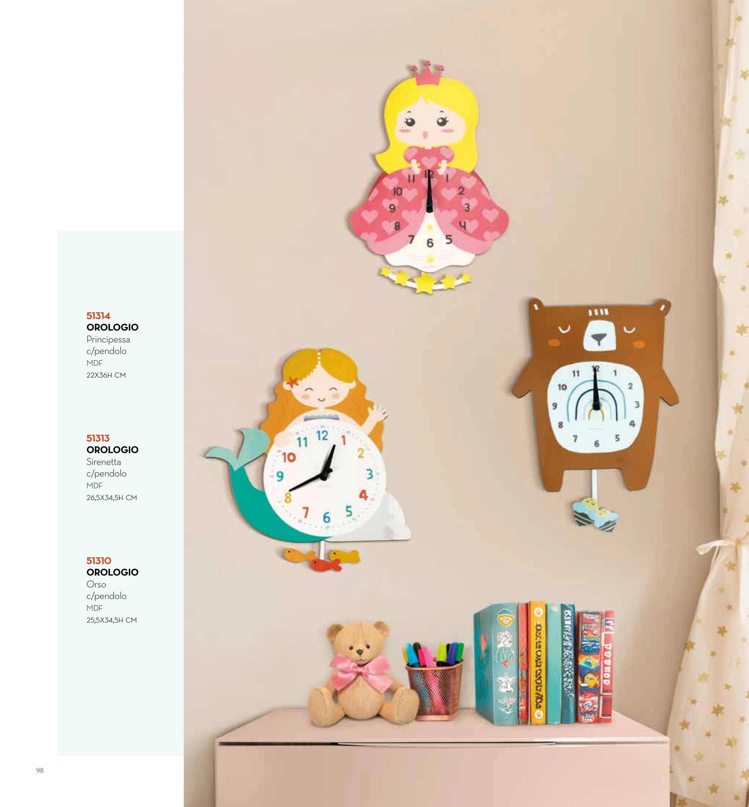 RELOJ SIRENITA C/PENDULO — brandani-catalogo-home-2026 pág. 94