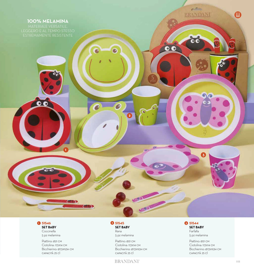 SET 5 PZAS BABY RANA MELAMINA — brandani-catalogo-home-2026 pág. 108