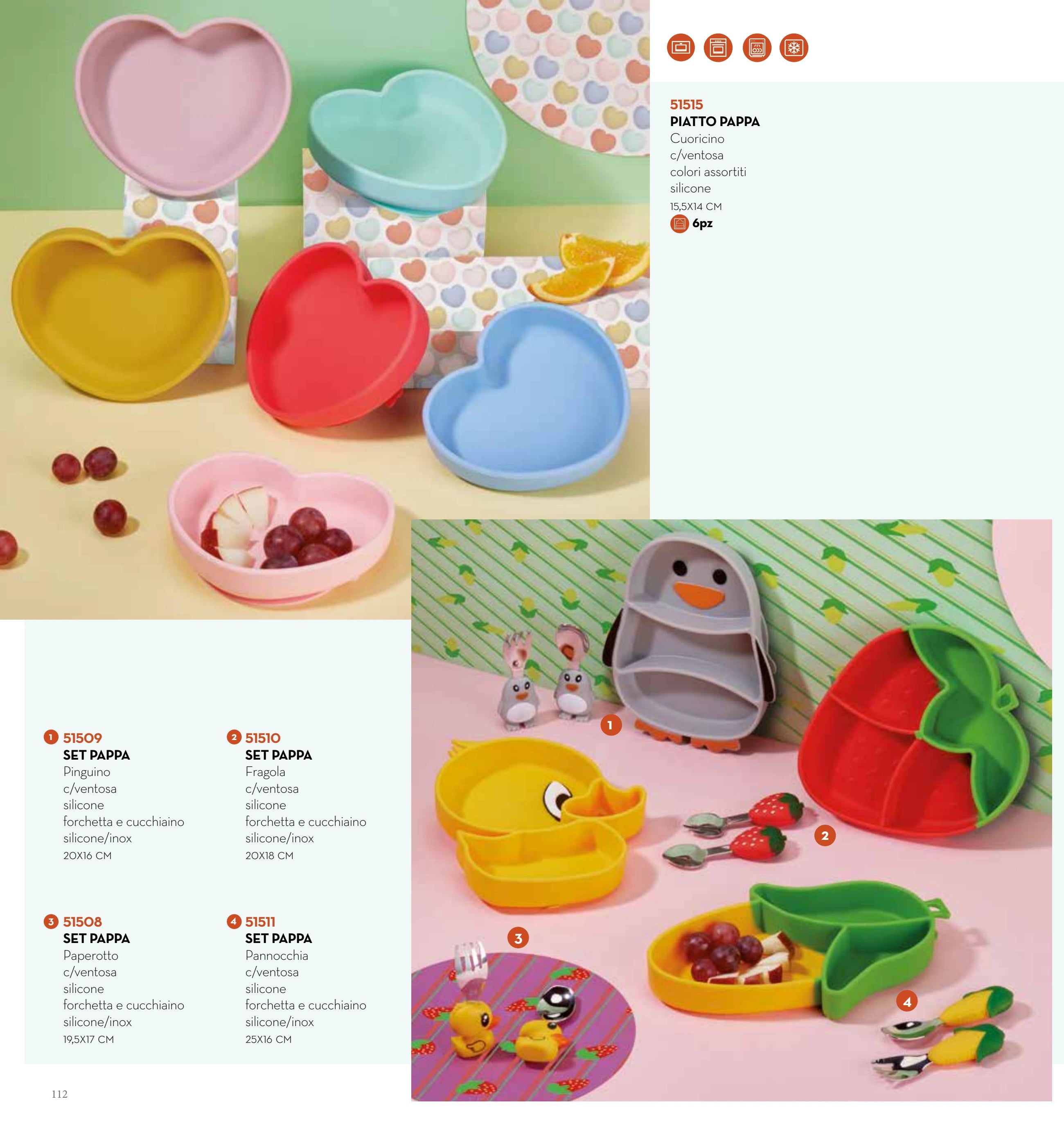 SET DESAYUNO POLLITO CON VENTOSA CON CUBIERTOS — brandani-catalogo-home-2026 pág. 109