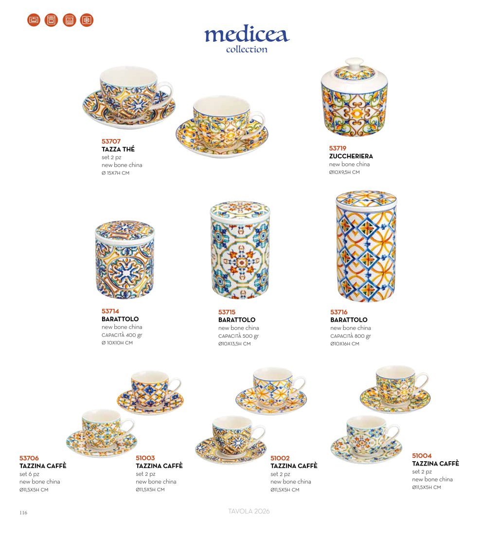 BOTE MEDICIS NEW BONE CHINA 10 X 10 — brandani-catalogo-tavola-2026 pág. 119