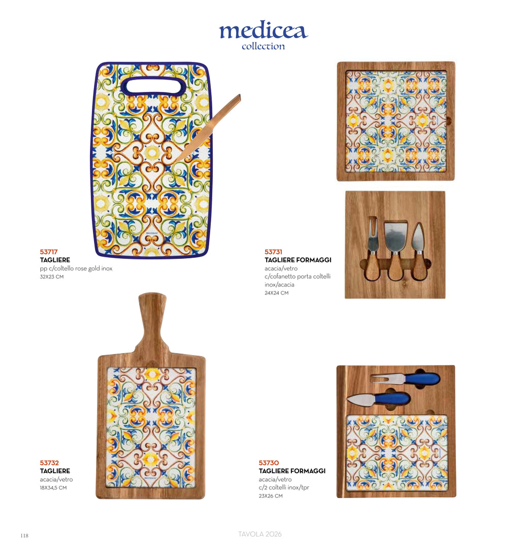 TABLA DE CORTAR MEDICEA ACACIA/VIDRIO — brandani-catalogo-tavola-2026 pág. 120