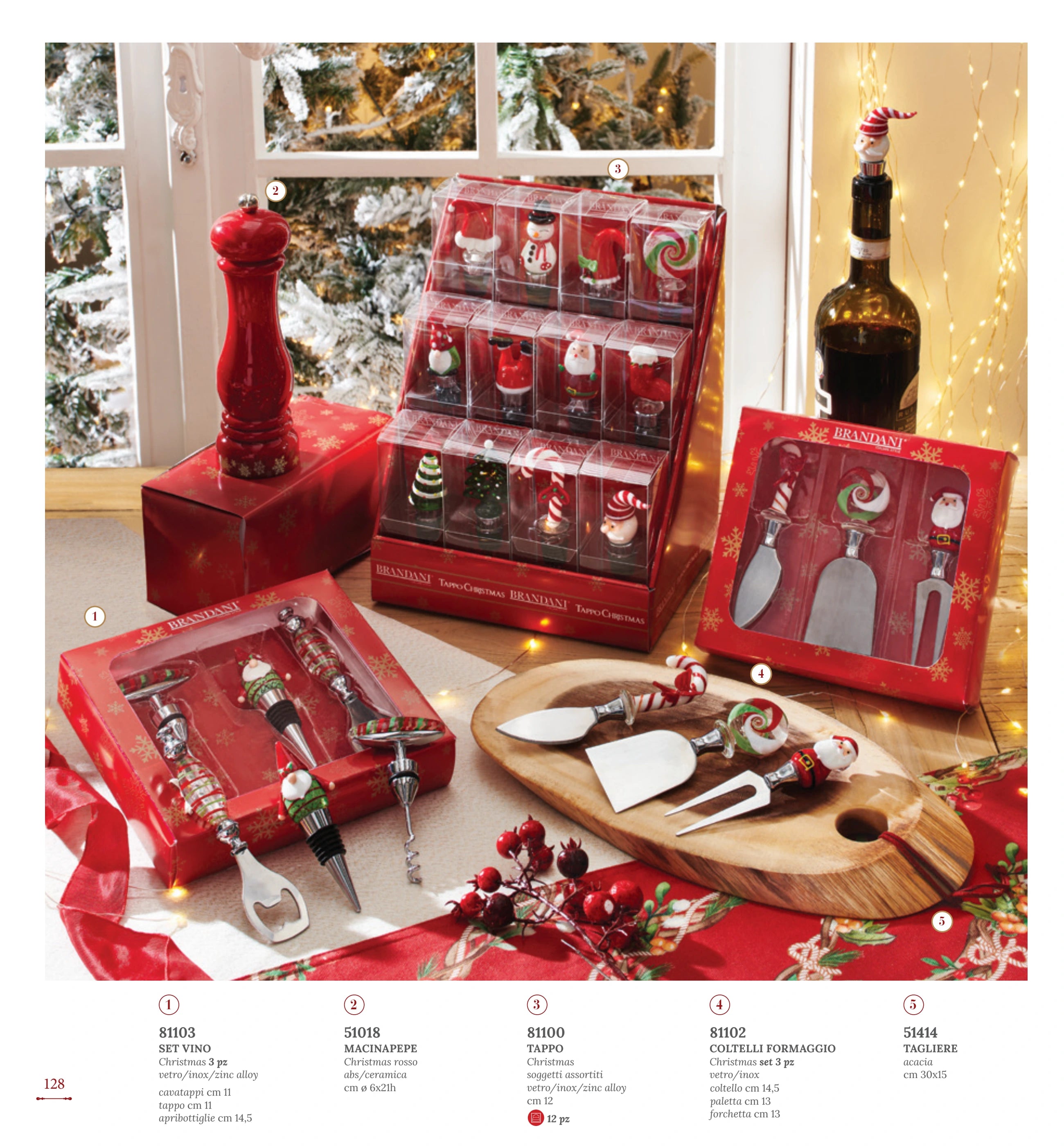 SET 3 PZAS VINO CHRISTMAS SOTTO LÂ´ALBERO — yebw pág. 131