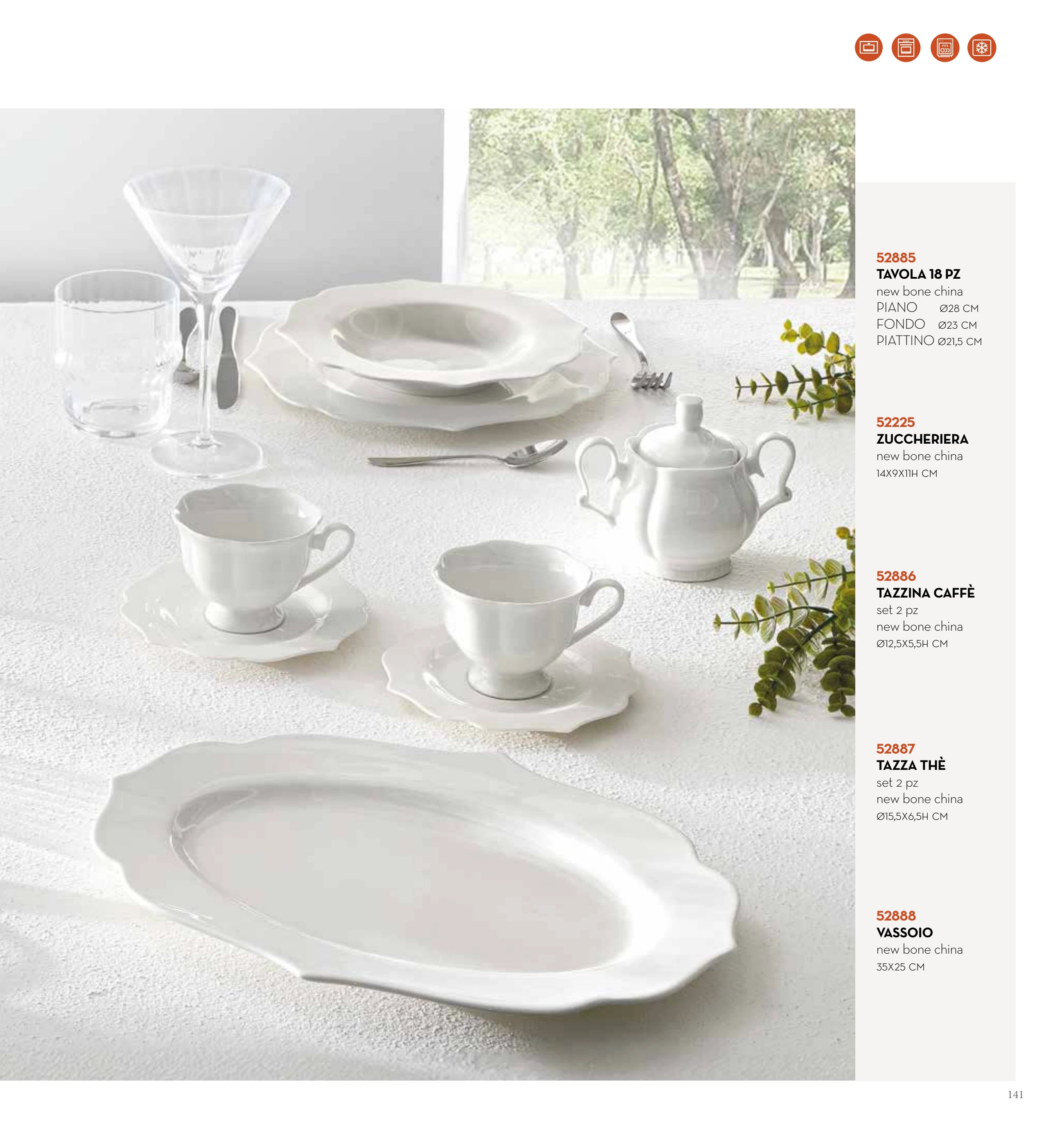 FUENTE OVALADA 35 CMS QUEEN NEW BONE CHINA — brandani-catalogo-tavola-2026 pág. 142