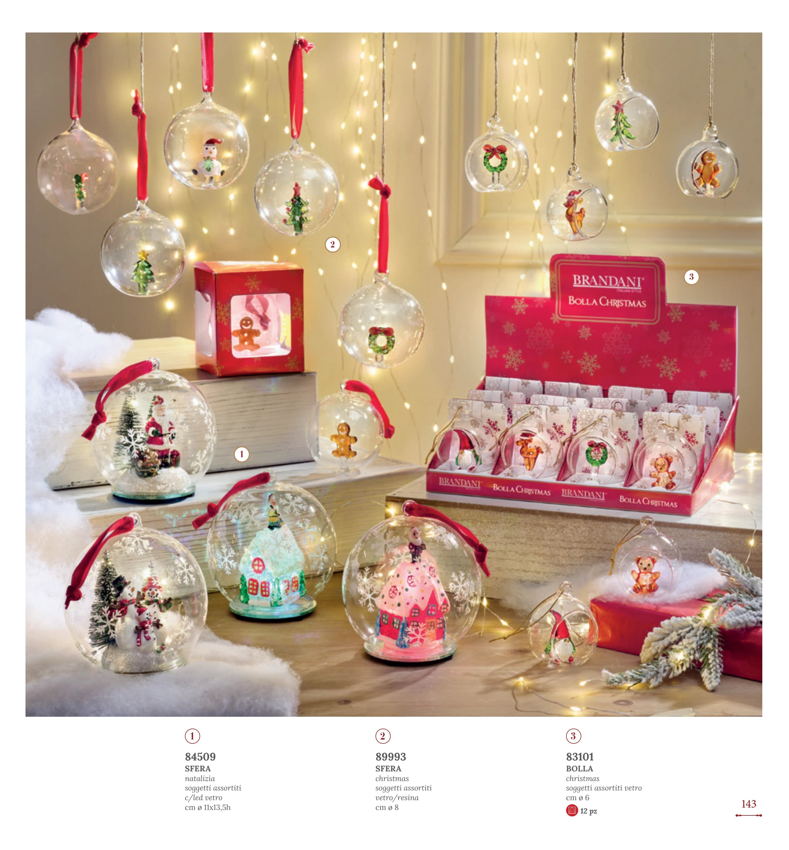 BOLA NAVIDAD DEC SURTIDOS INTERNA 8 CMS — yebw pág. 145