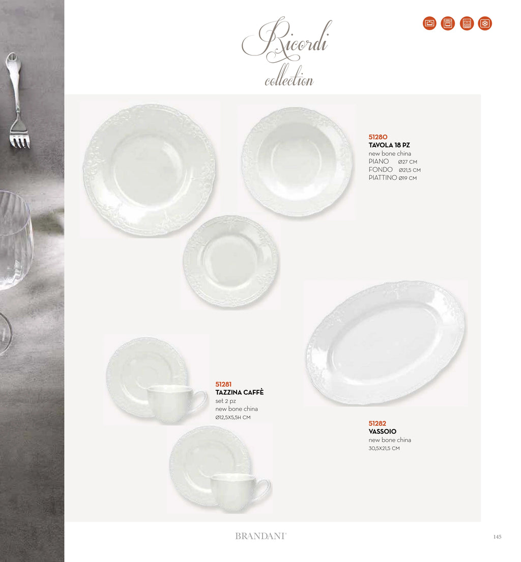 FUENTE OVALADA RICORDI — brandani-catalogo-tavola-2026 pág. 147