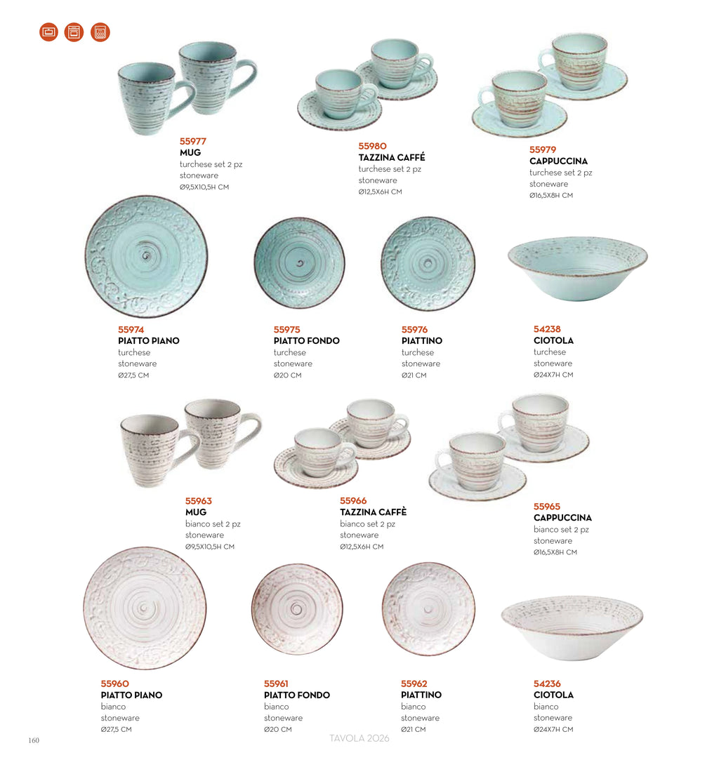 PLATO POSTRE SERENDIPITY BLANCO STONEWARE — brandani-catalogo-tavola-2026 pág. 162