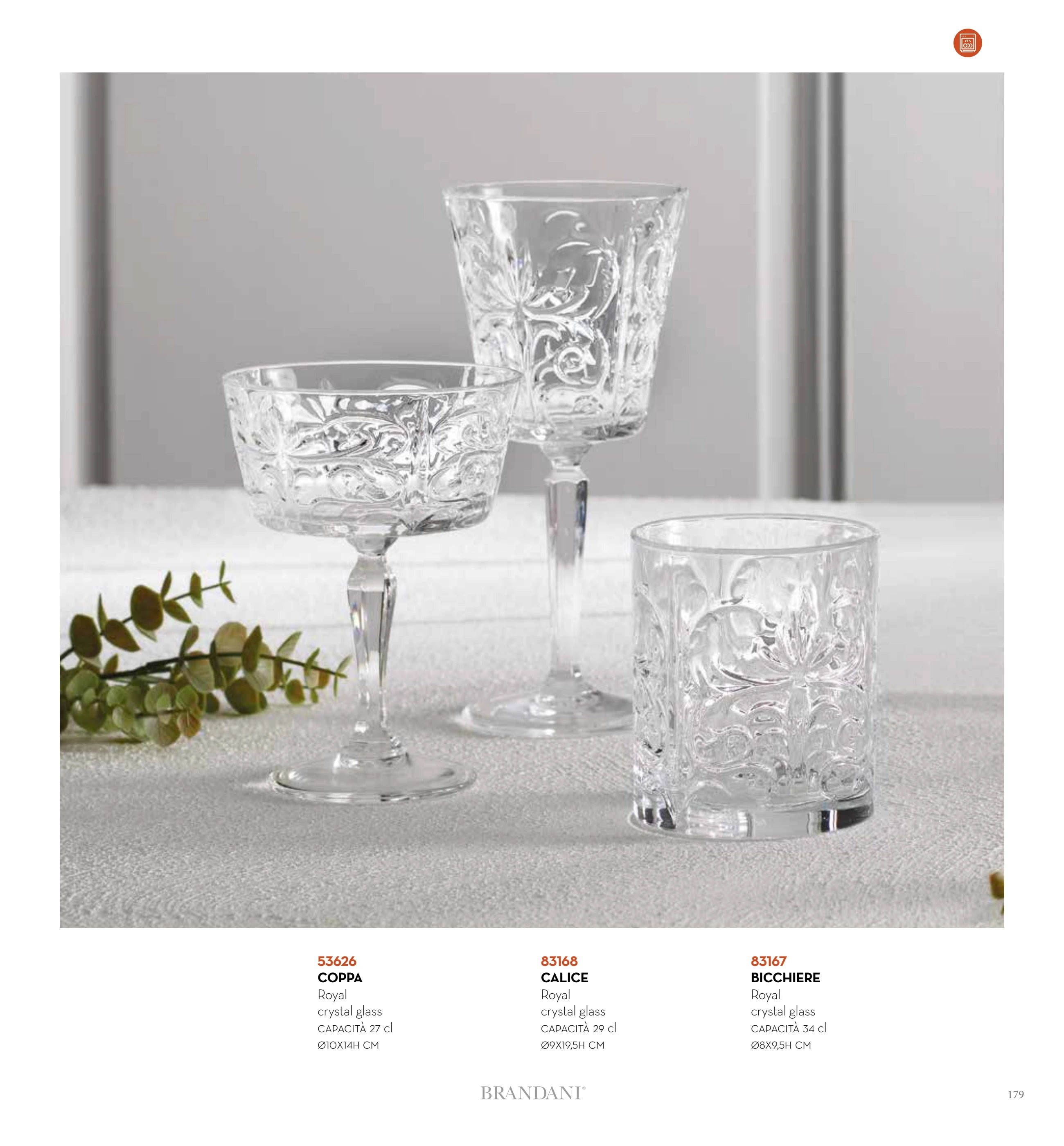 COPA ROYAL — brandani-catalogo-tavola-2026 pág. 180