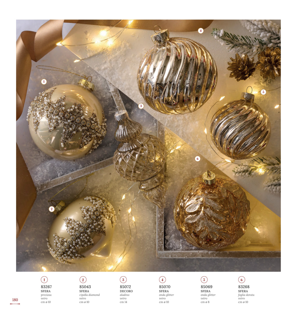 BOLA NAVIDAD ONDA GLITTER 10 CMS — yebw pág. 182