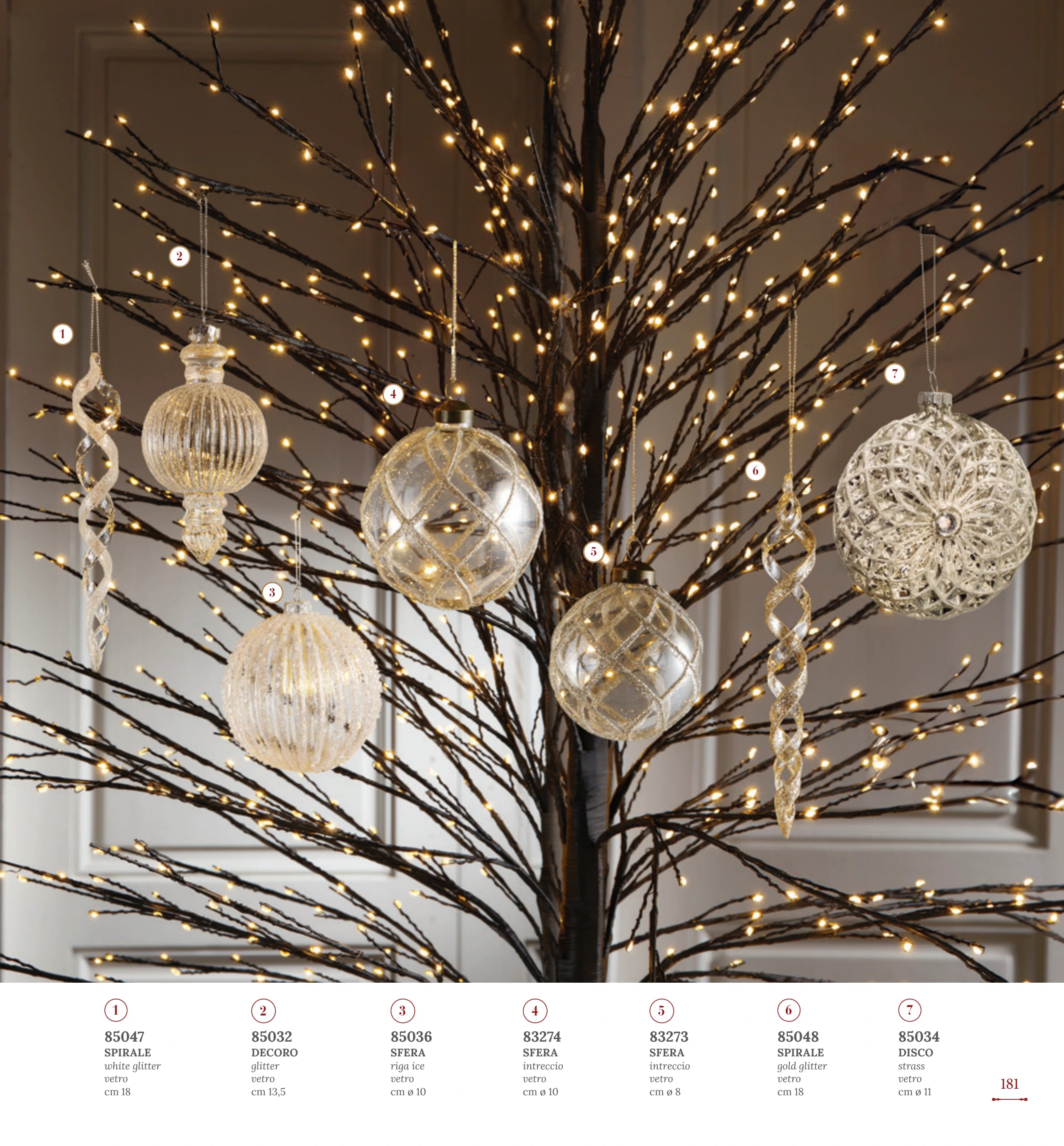 BOLA NAVIDAD INTRECCIO 8 CMS — yebw pág. 183