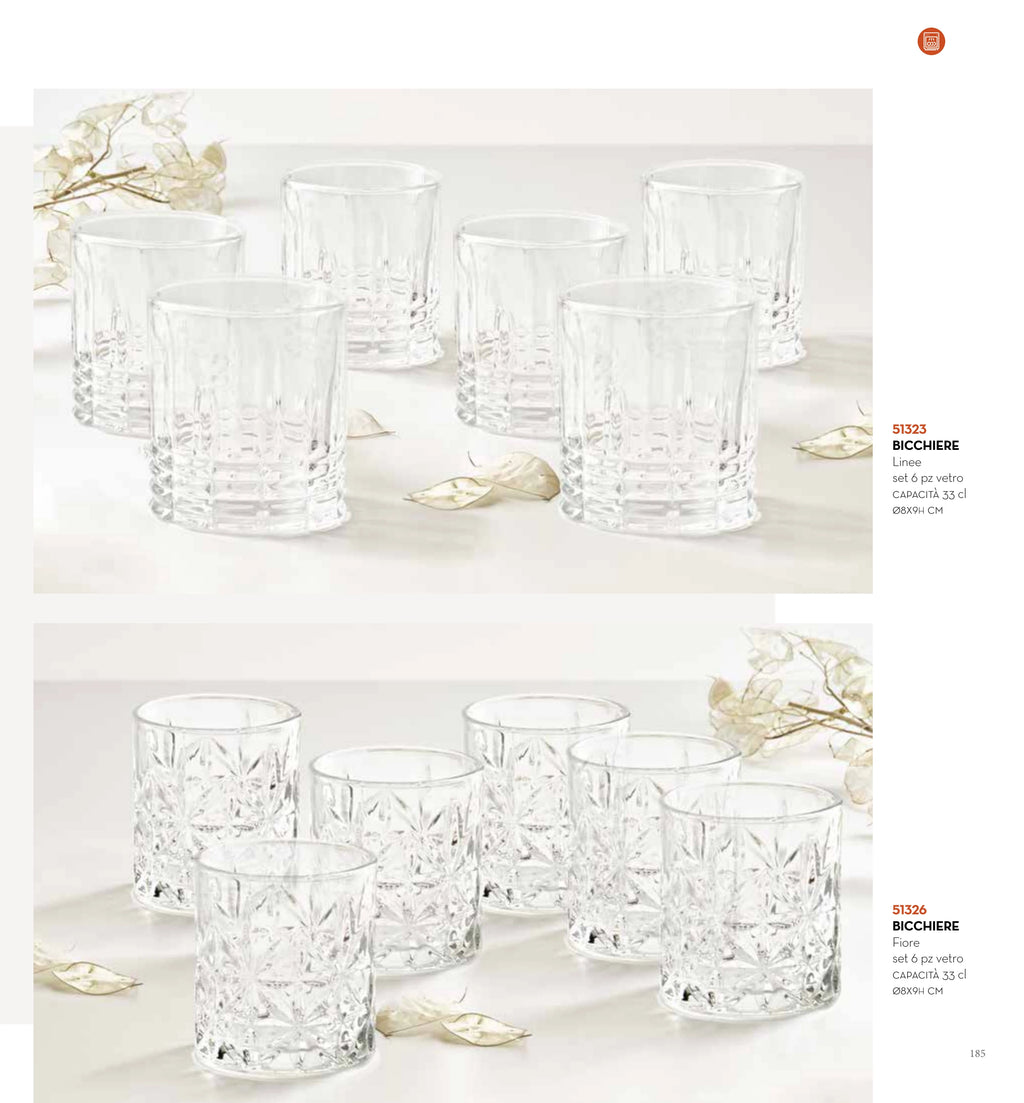SET 6 VASOS LINEE — brandani-catalogo-tavola-2026 pág. 184