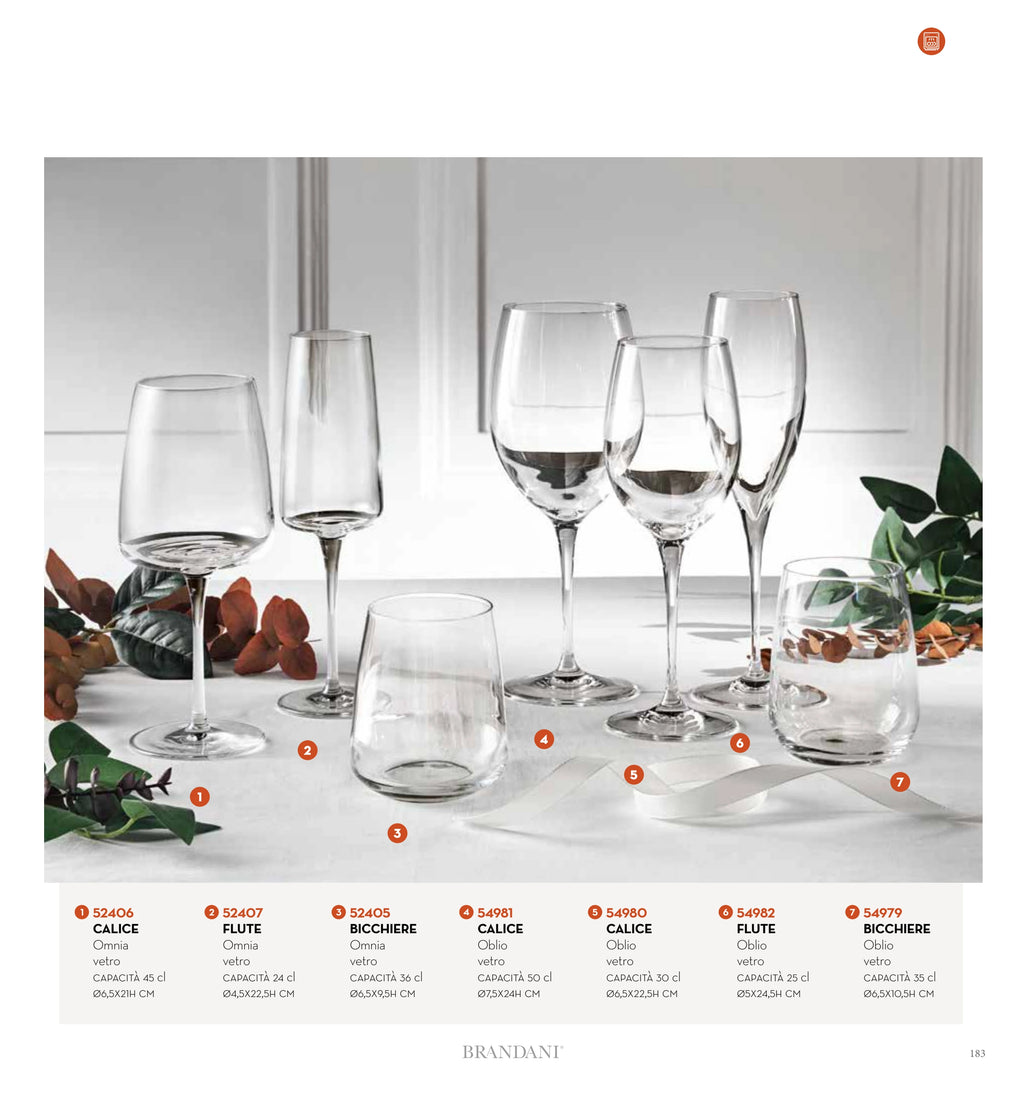 COPA VINO OBLIO VIDRIO 43 CL — brandani-catalogo-tavola-2026 pág. 186