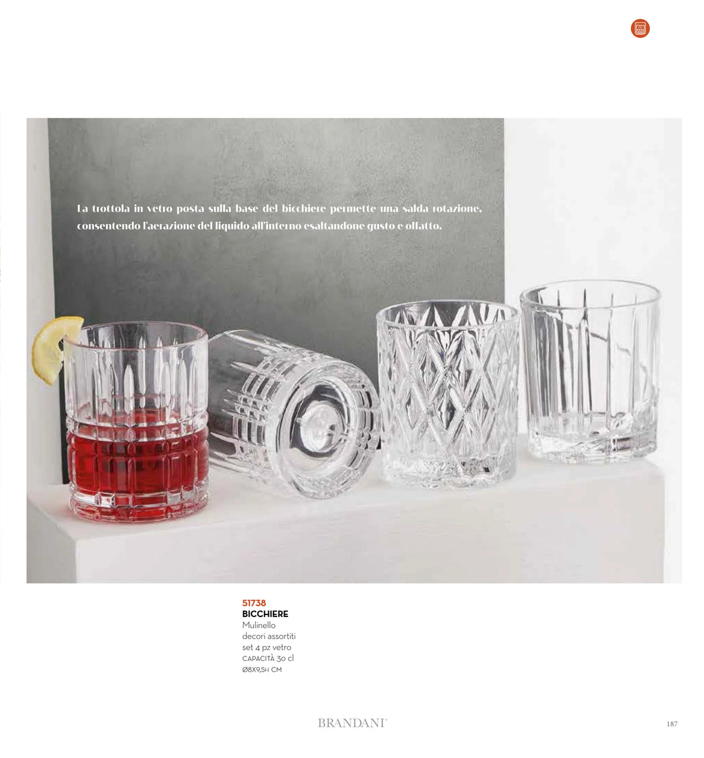 SET 4 PZAS. VASO MULINELLO SURTIDOS — brandani-catalogo-tavola-2026 pág. 190