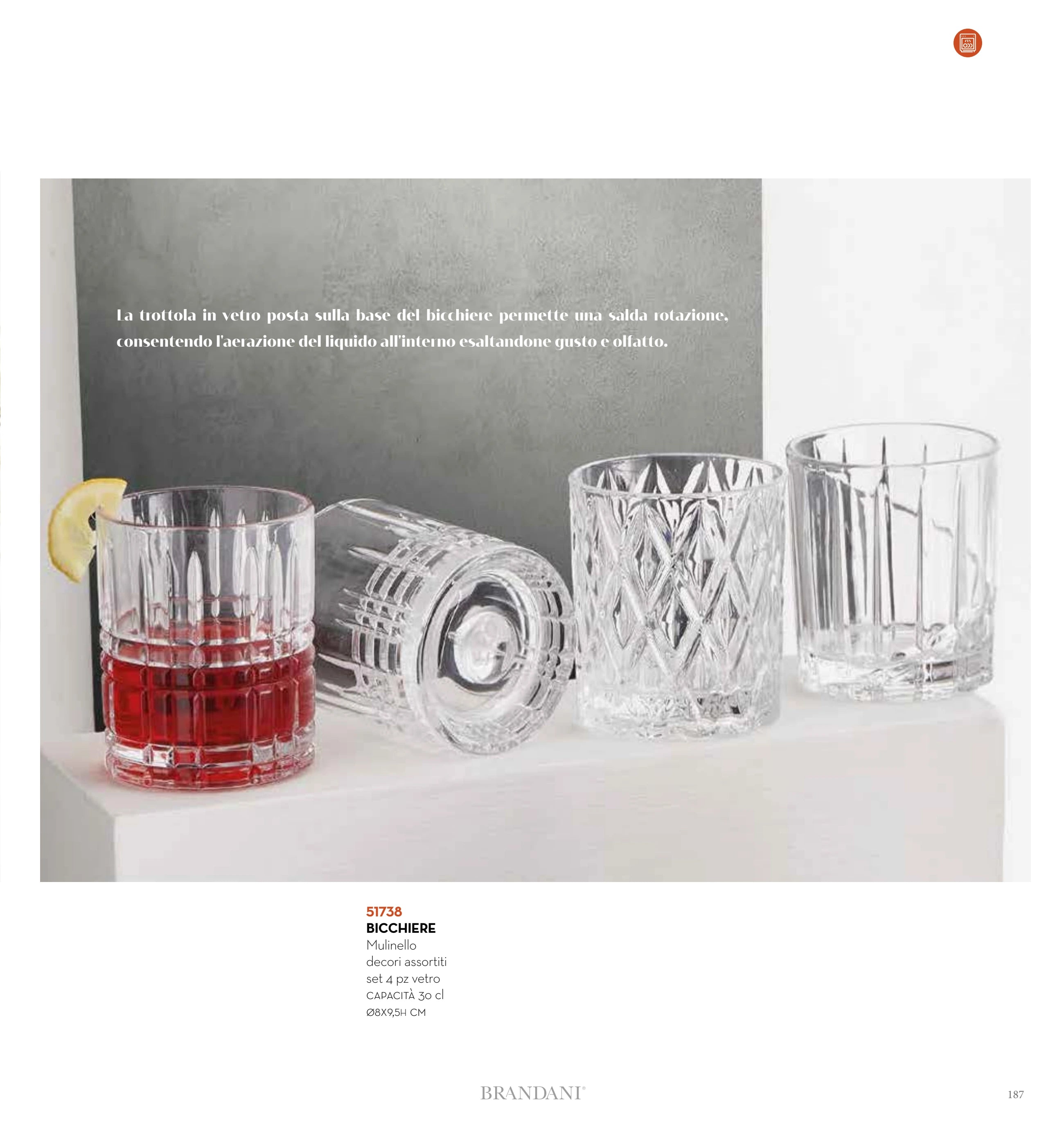SET 4 PZAS. VASO MULINELLO SURTIDOS — brandani-catalogo-tavola-2026 pág. 190
