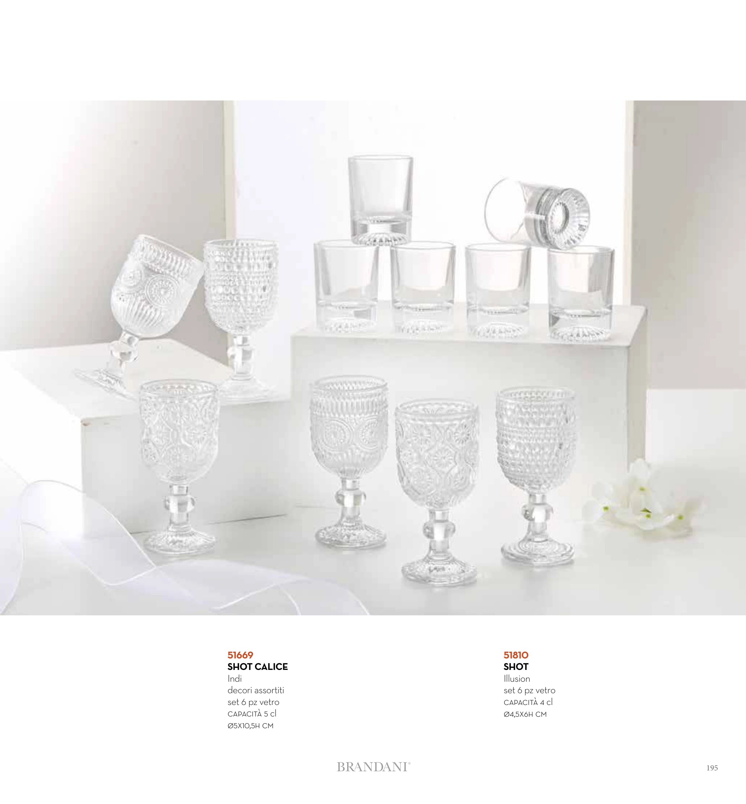 SET 6 PZAS. VASO LICOR INDIE — brandani-catalogo-tavola-2026 pág. 197