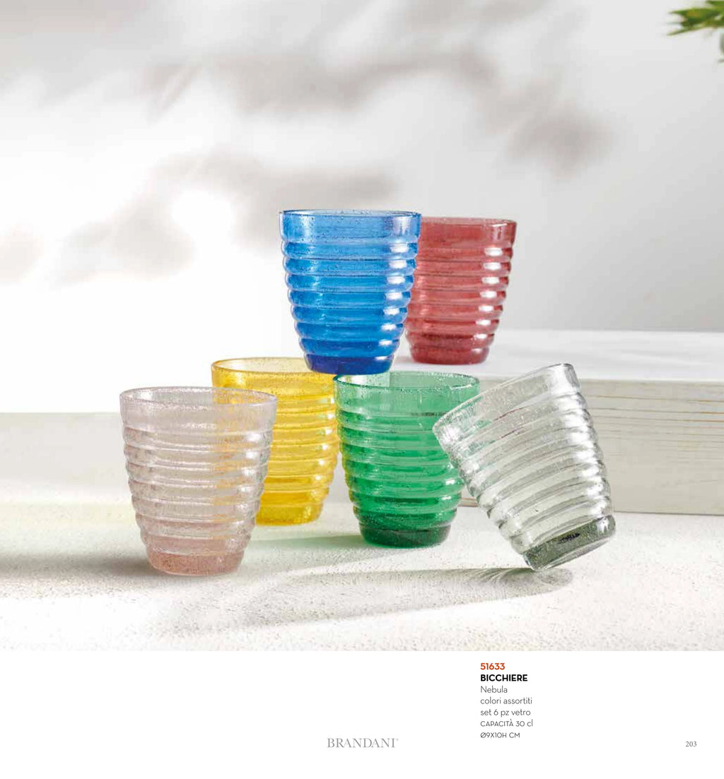 SET 6 VASOS NEBULA COL SURT — brandani-catalogo-tavola-2026 pág. 200