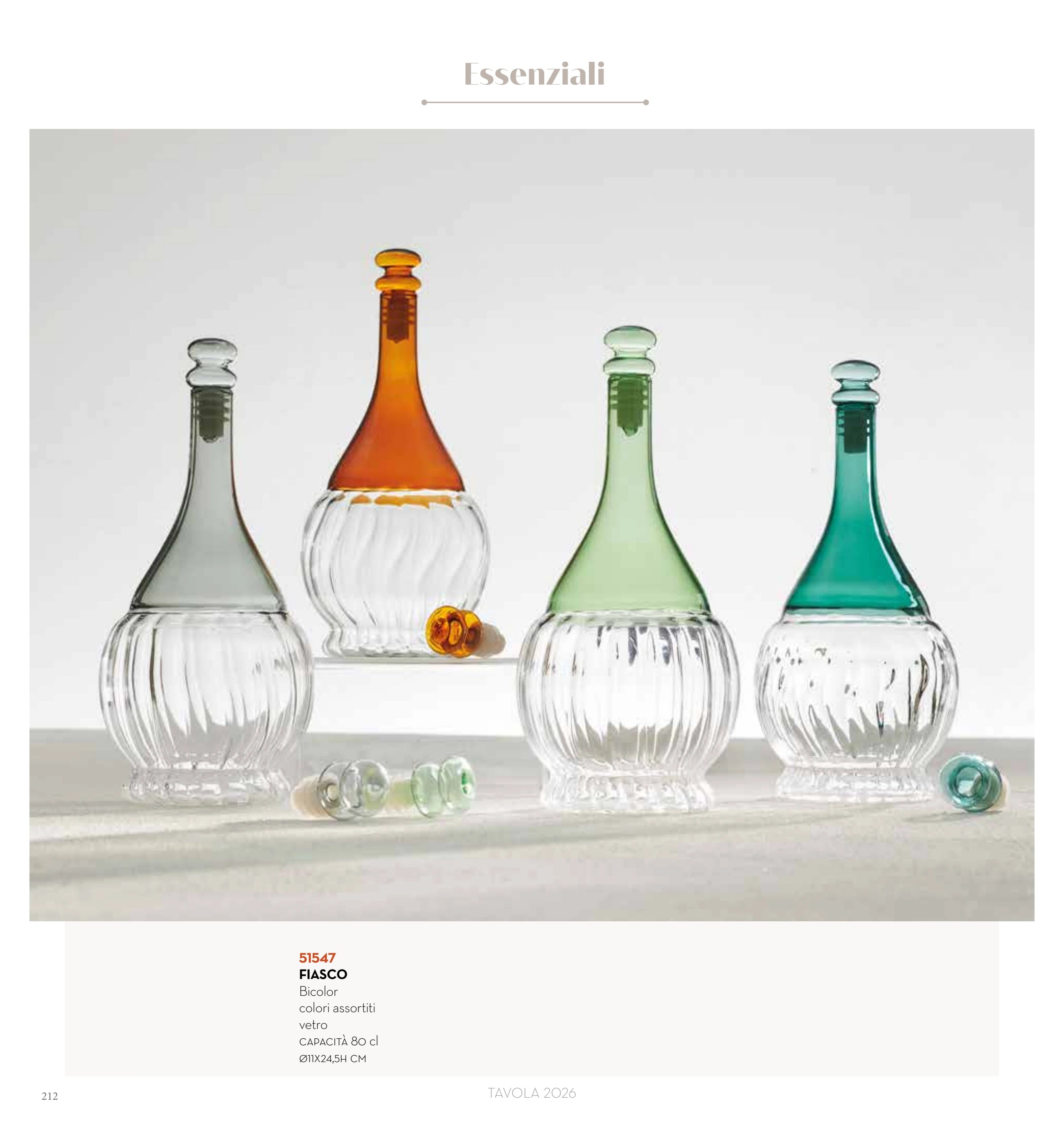 BOTELLA PEQUEÃ‘A BICOLOR COL SURT — brandani-catalogo-tavola-2026 pág. 215