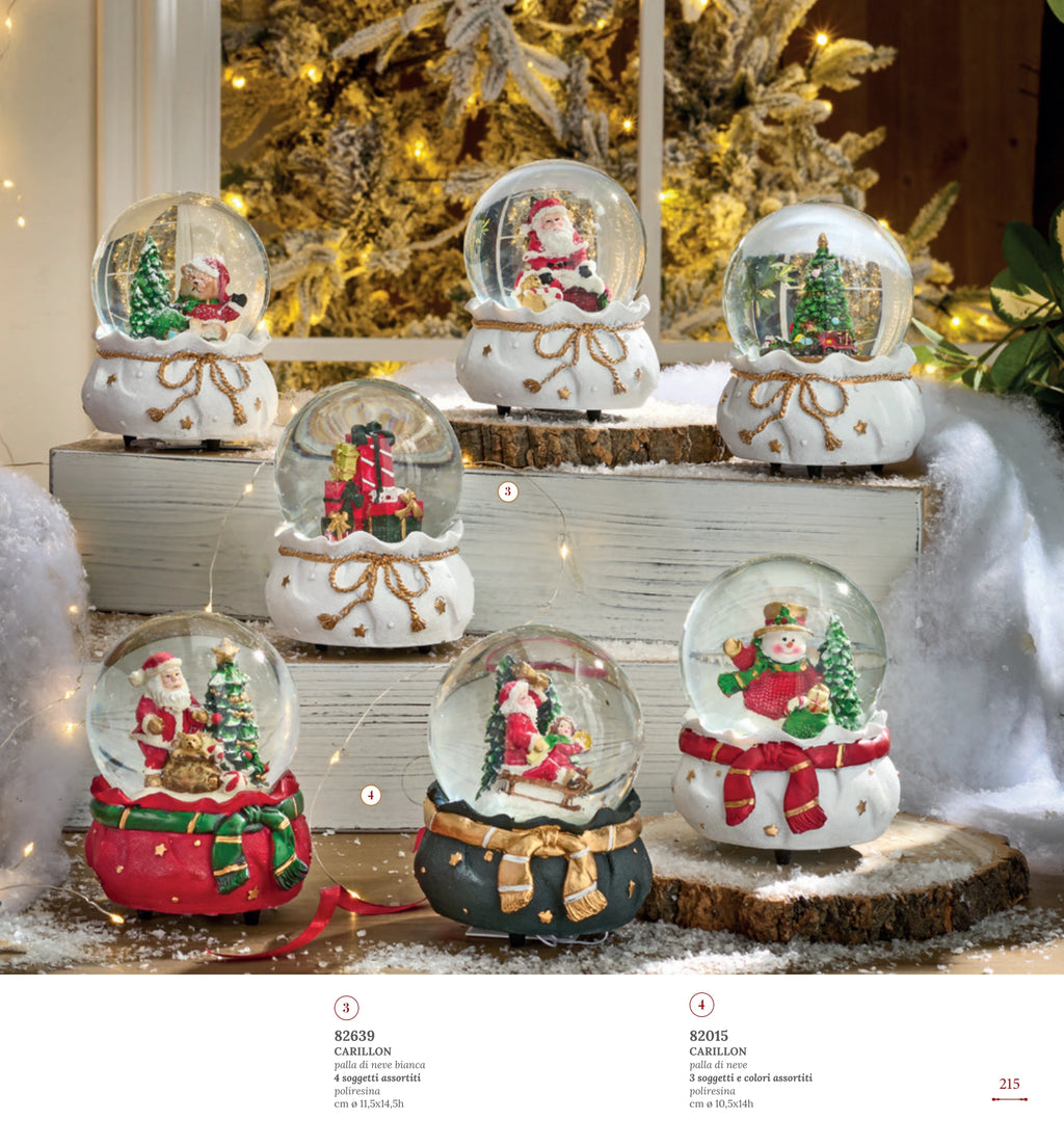 CARRILLON BOLA DE NIEVE 4 DEC Y COL SURT 11,5X14,5 CMS — yebw pág. 216