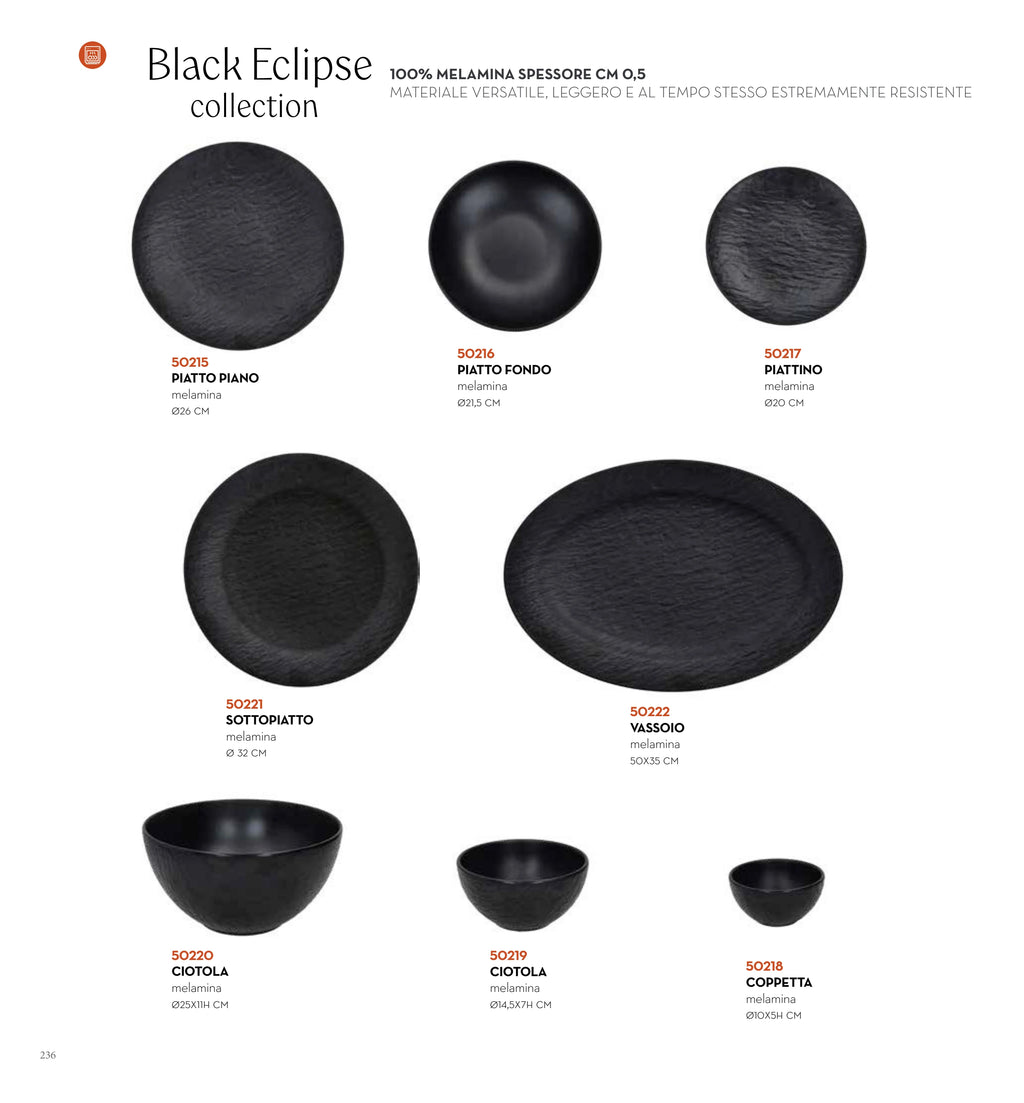 FUENTE OVALADA BLACK ECLIPE 50 x 35 CME MELAMINA — brandani-catalogo-tavola-2026 pág. 239