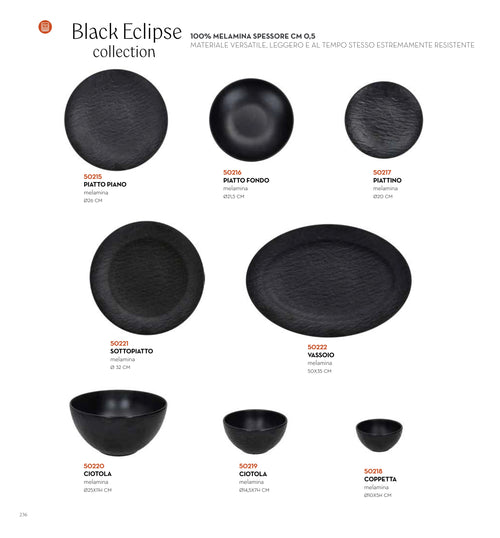 BAJOPLATO-FUENTE REDONDA BLACK ECLIPSE D32 CMS MELAMINA — brandani-catalogo-tavola-2026 pág. 239