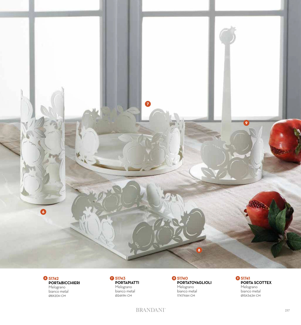 PORTA PLATOS MELOGRANO BLANCO — brandani-catalogo-tavola-2026 pág. 256