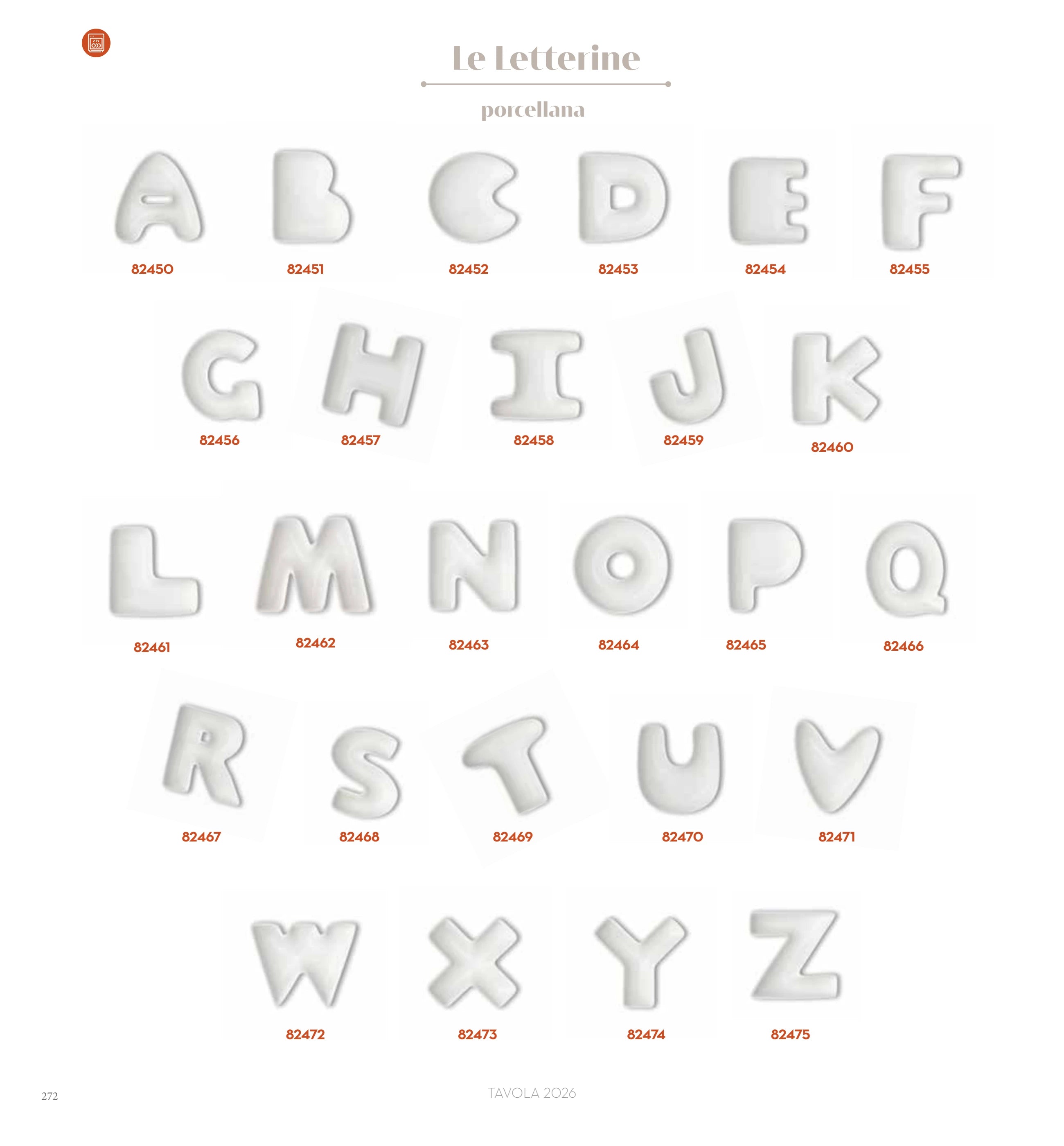 PORCELANA LETRA E — brandani-catalogo-tavola-2026 pág. 272