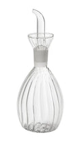 Aceitera de cristal transparente de 25 cl, modelo Boulevard, con tapón y base.