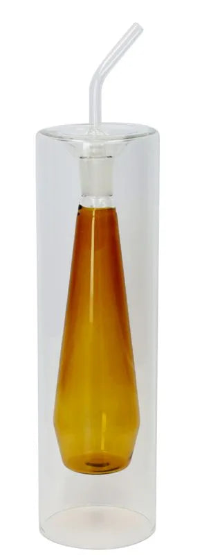 Aceitera de cerámica en color ocre, modelo Elegant de Brandani Gift Group, con capacidad de 25 cl.