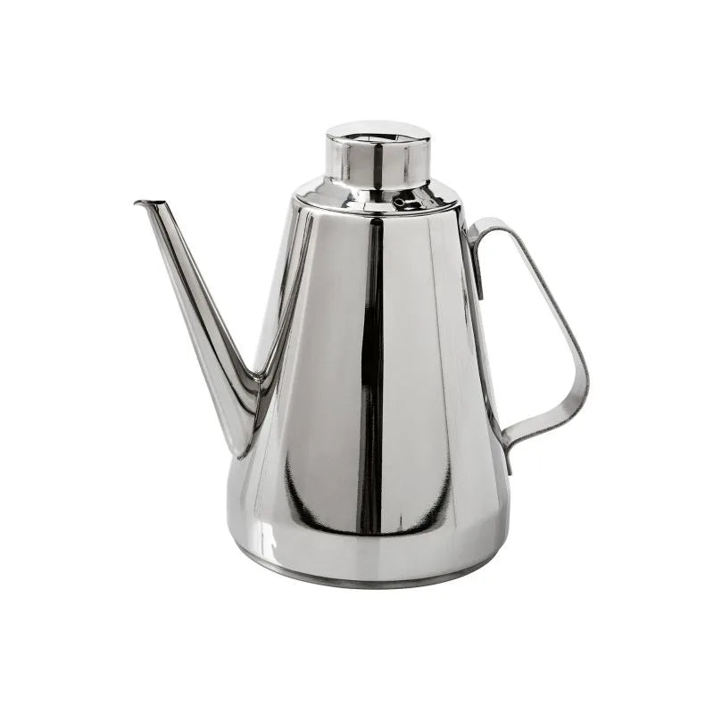 Aceitera de cocina profesional de acero inoxidable con capacidad de 0,9 litros.