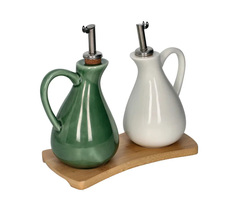 Set de aceiteras con bandeja Brandani Gift Group, con diseño italiano.