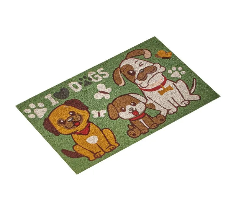 Alfombra de entrada "Cani" con diseño italiano.