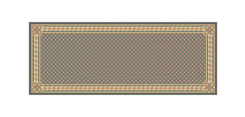 Alfombra PVC Cementine Rug con diseño inspirado en baldosas hidráulicas italianas.
