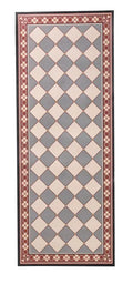 Alfombra Quadrèlla PVC Espanso de 150 cm con diseño geométrico, vista principal.